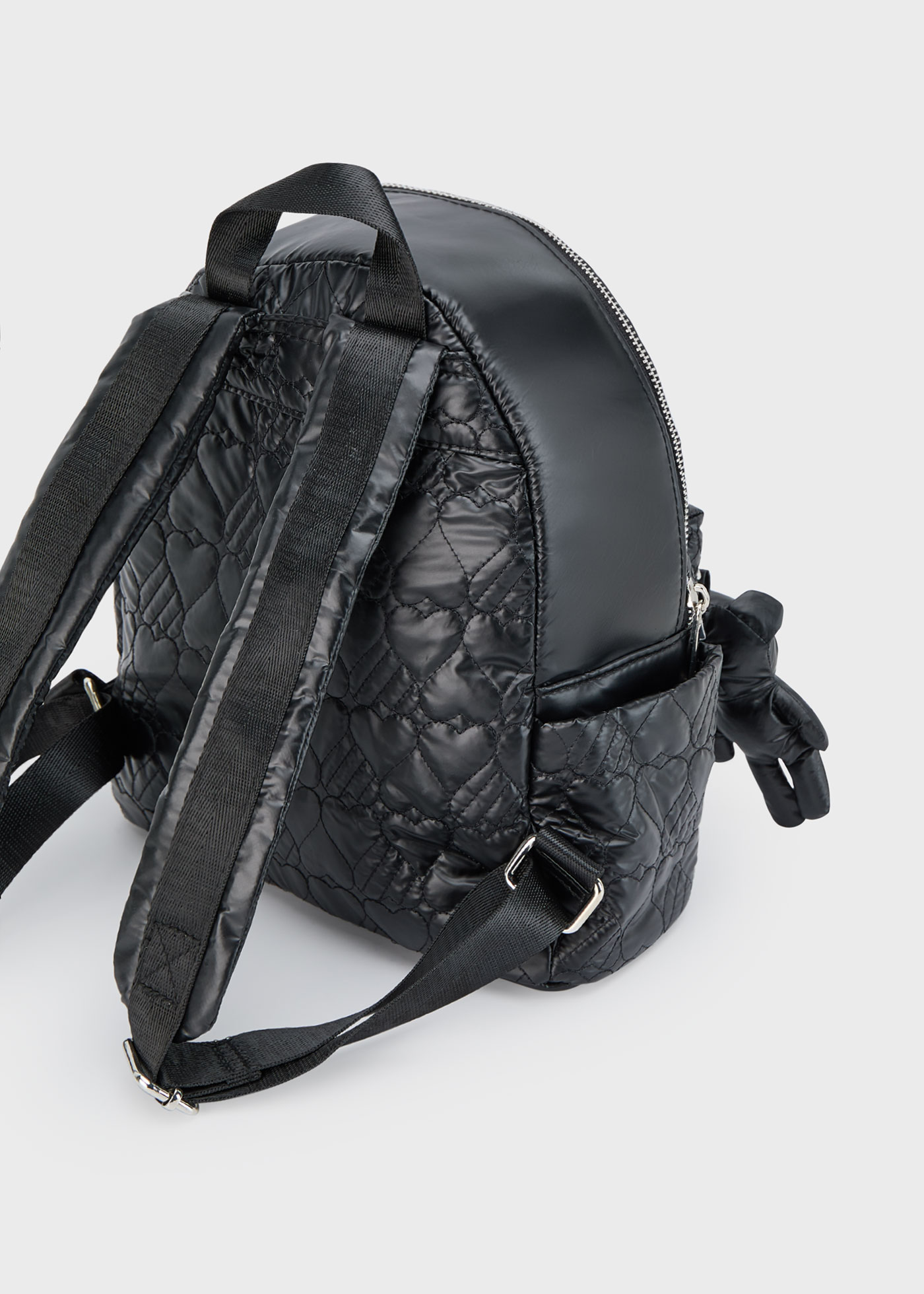 Mochila acolchoada metalizada menina
