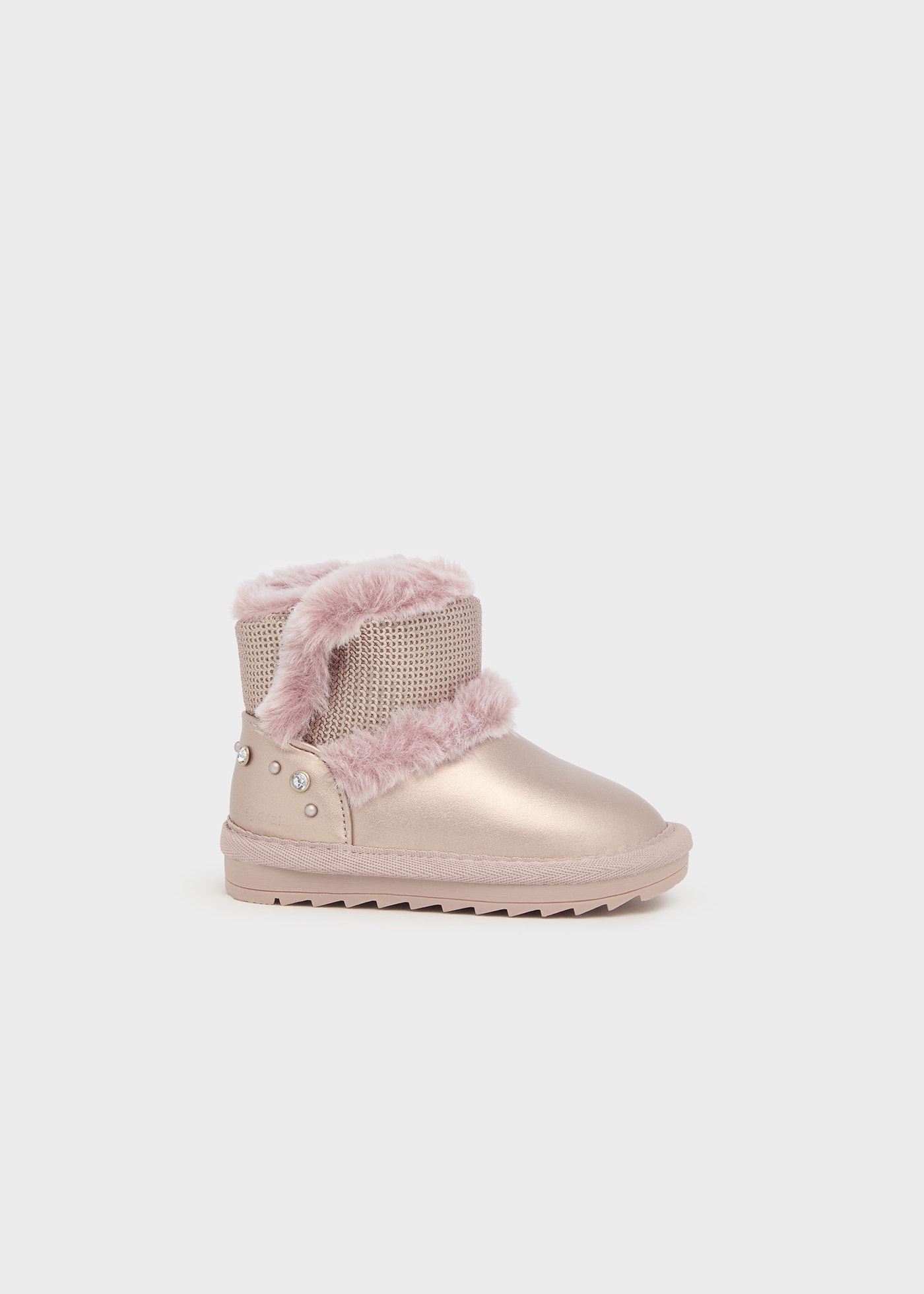 Halbstiefel metallisiert Pailleten Baby