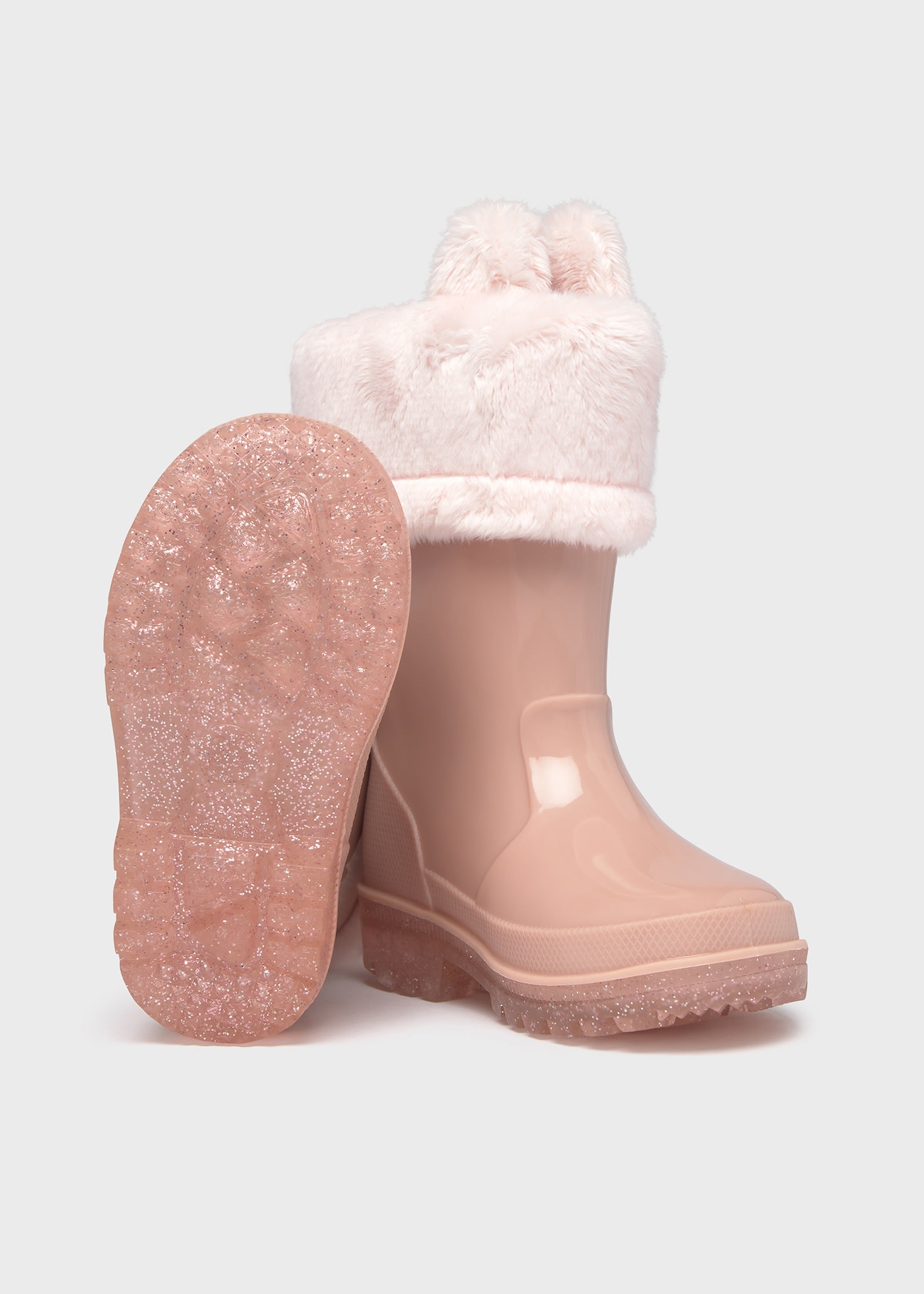 Baby Fur Lined Rain Boots