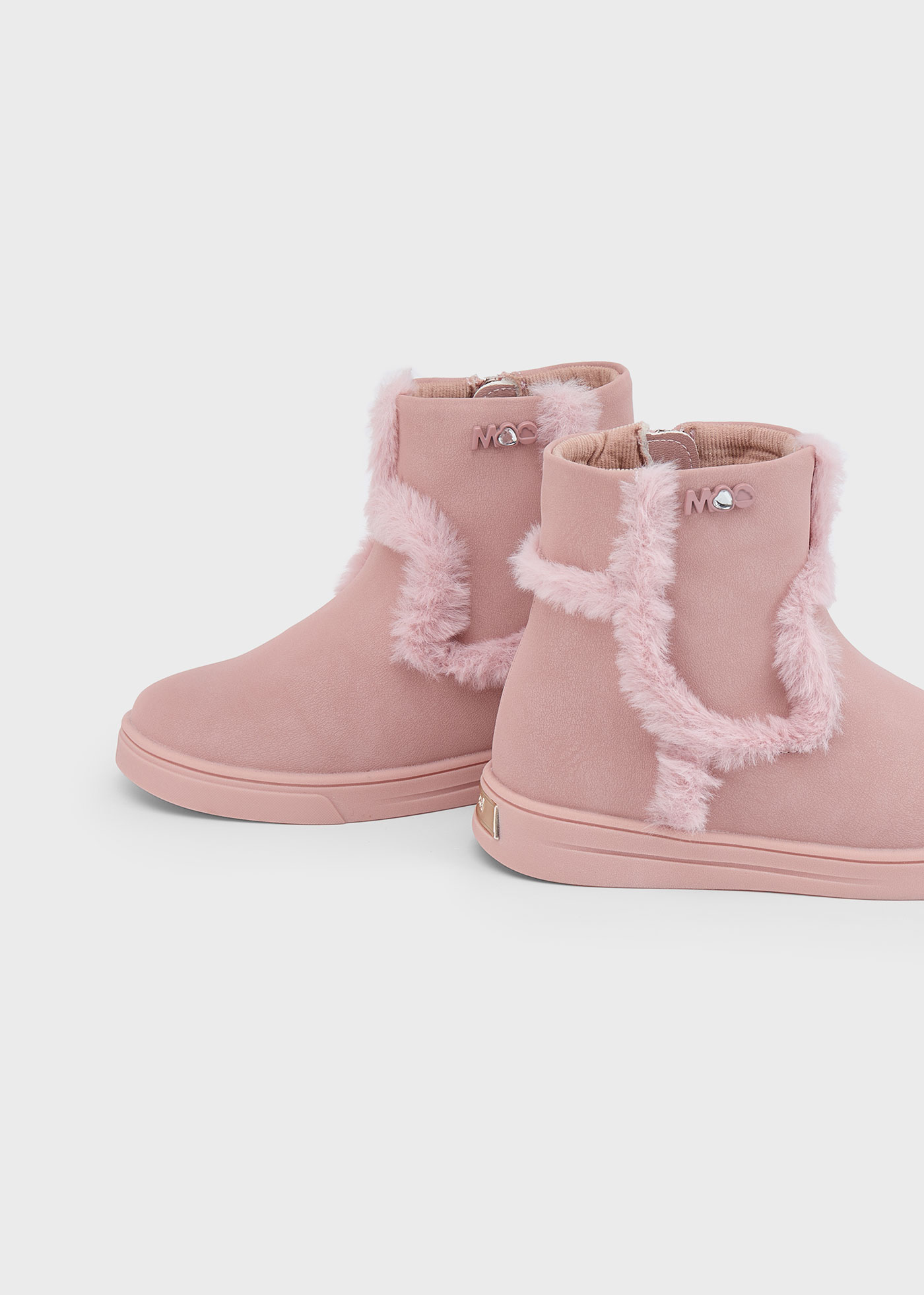 Girl Fur Detail Ankle Boots