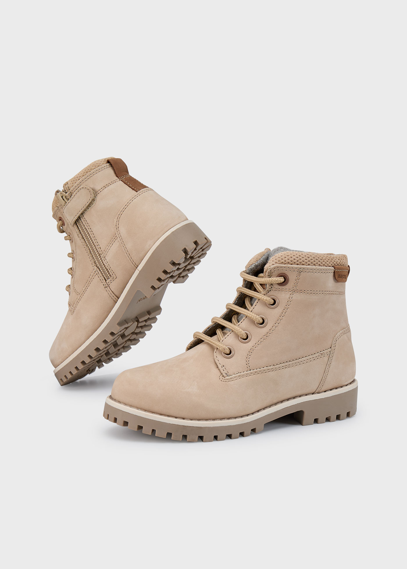 Bottines de montagne en nubuck garçon