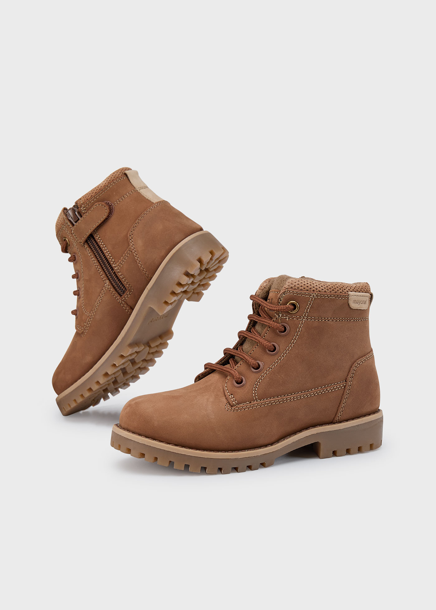 Bottines de montagne en nubuck garçon