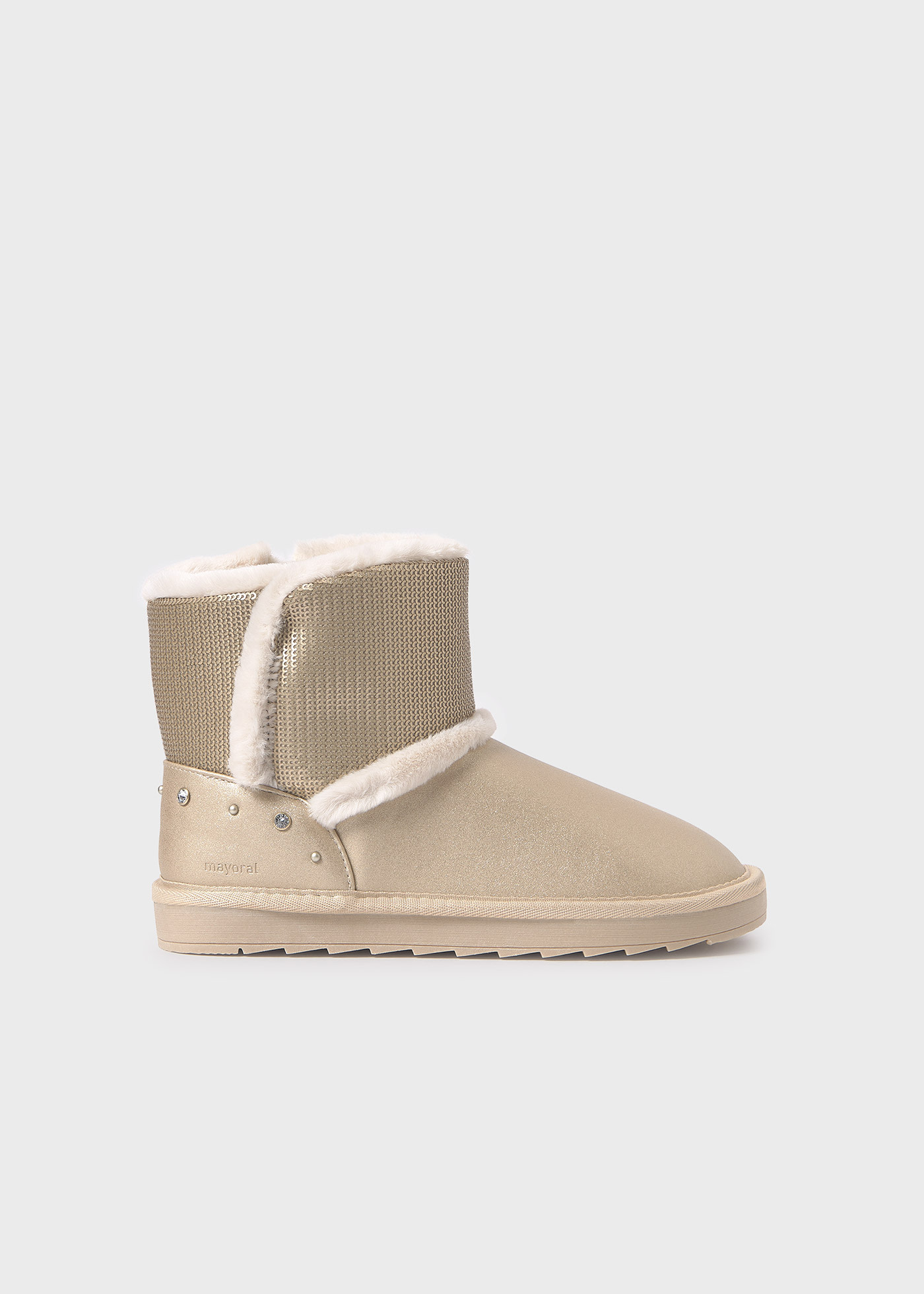 Botins metalizados lantejoulas rapariga