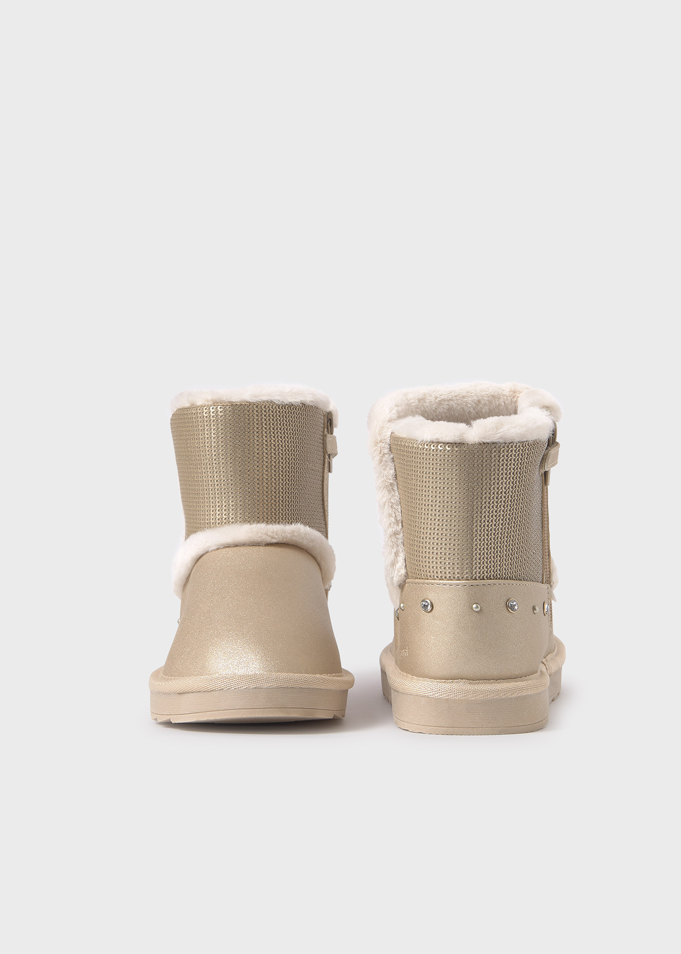 Botins metalizados lantejoulas rapariga