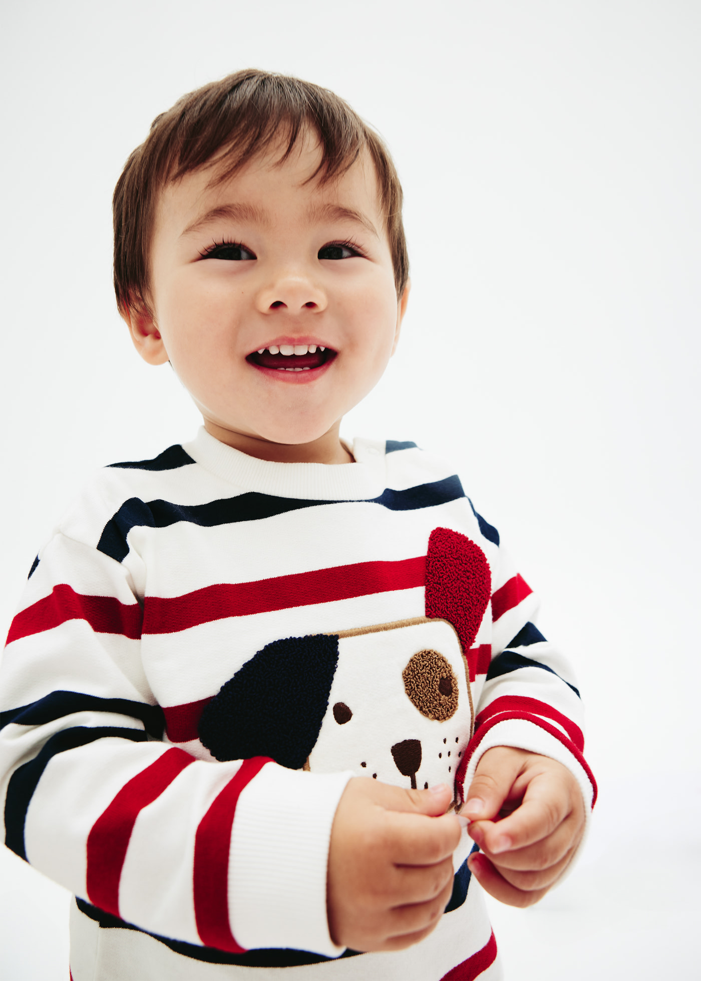 Baby Striped Applique Jumper