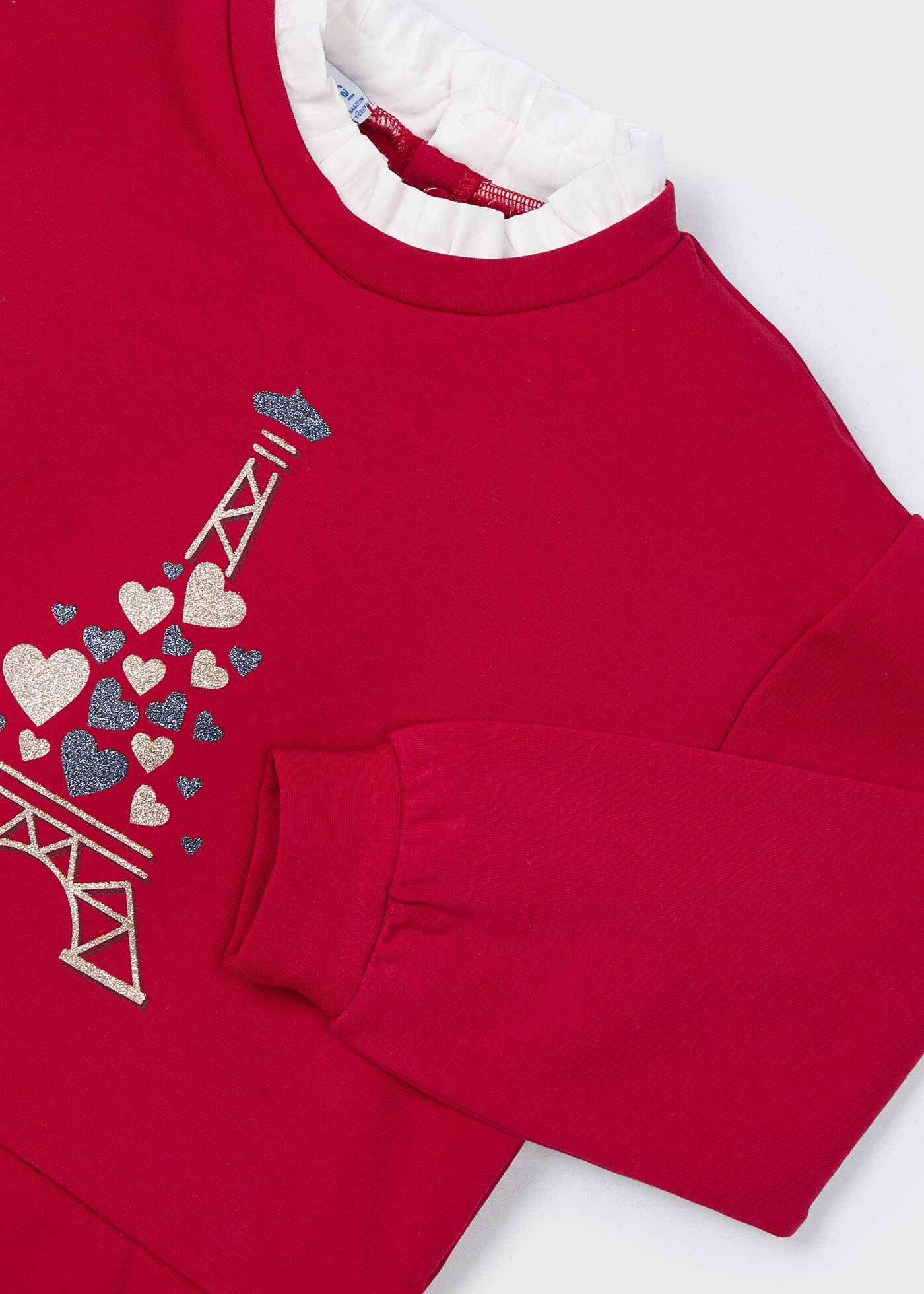 Girl Combined Heart Sweatshirt