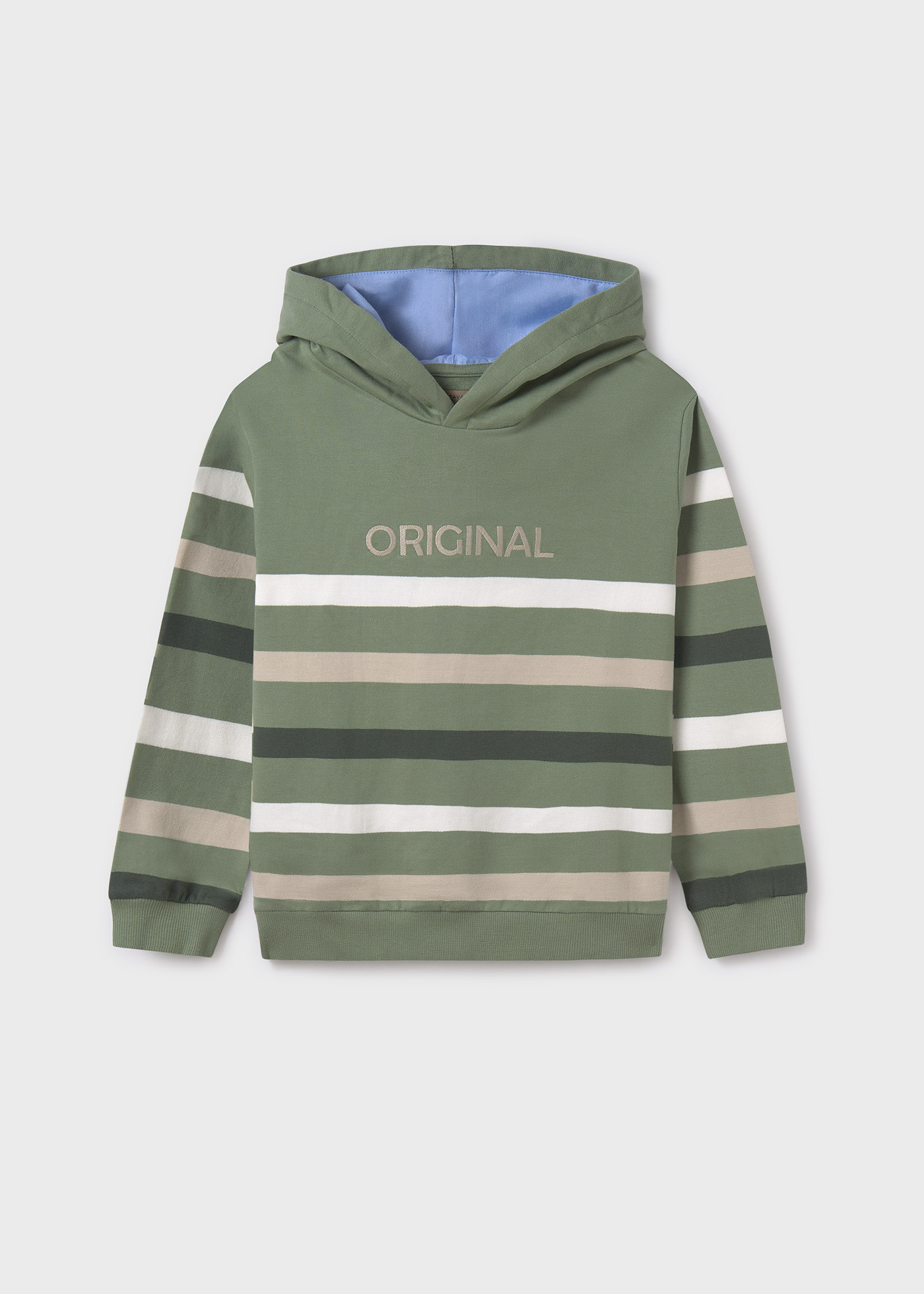 Sudadera capucha rayas chico