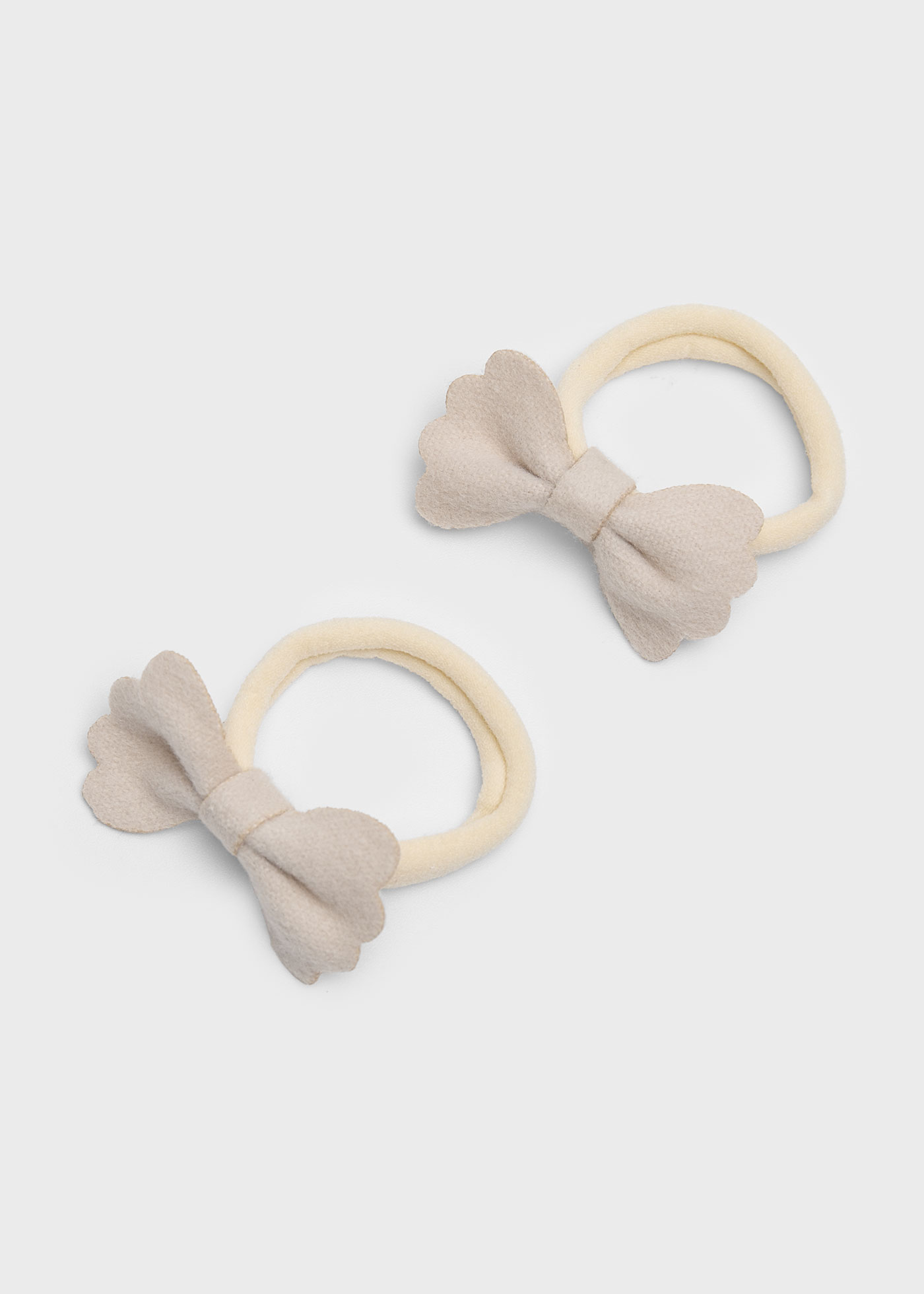 Girl Set of 2 Felt Bow Hair Ties