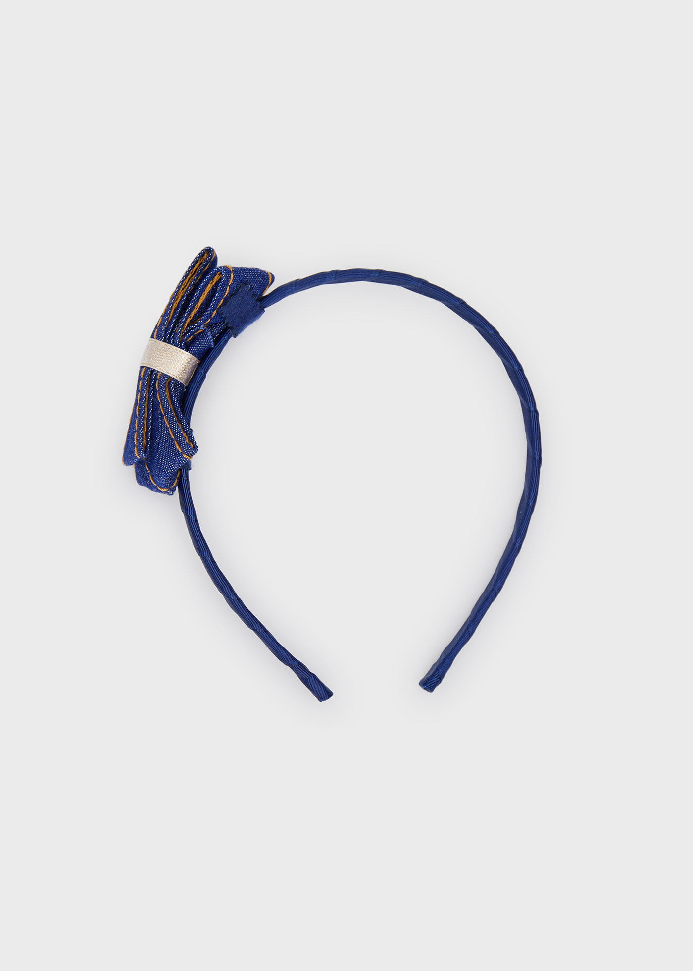 Girl Denim Gold Headband