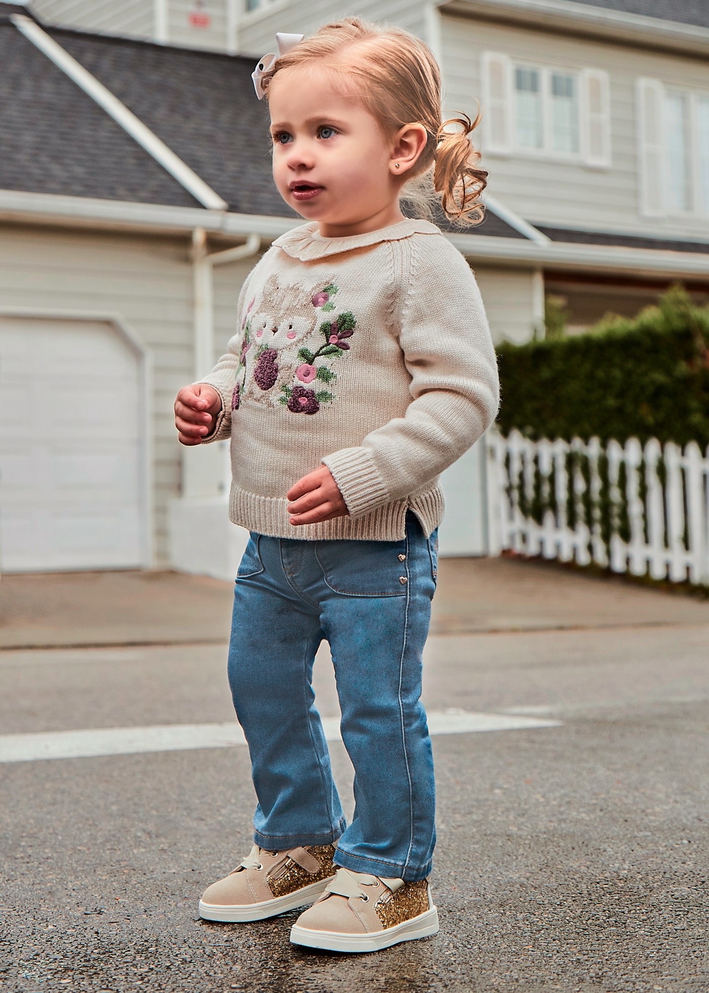 Pantalon en denim évasé bébé