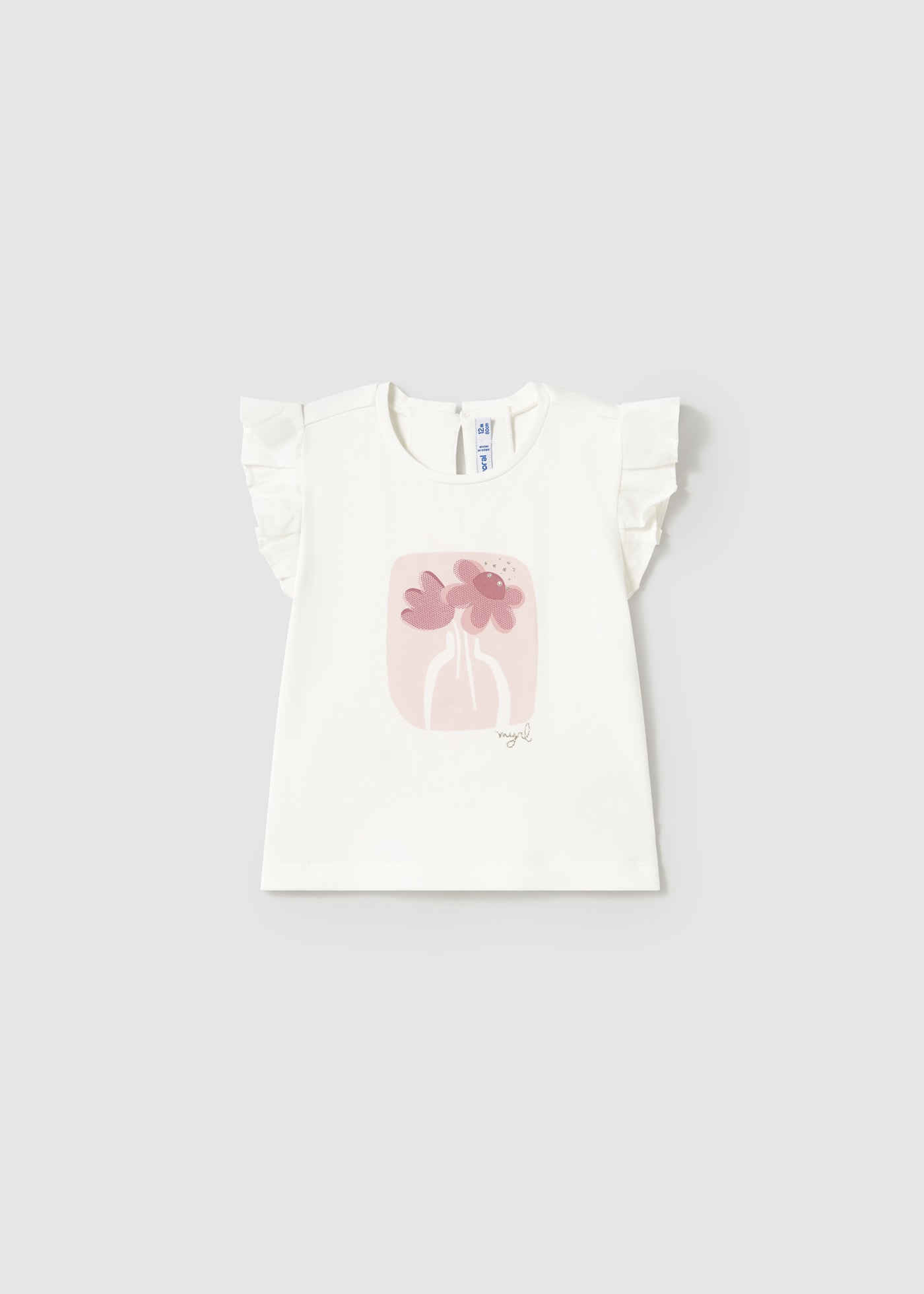 T-shirt à manches volantées bébé