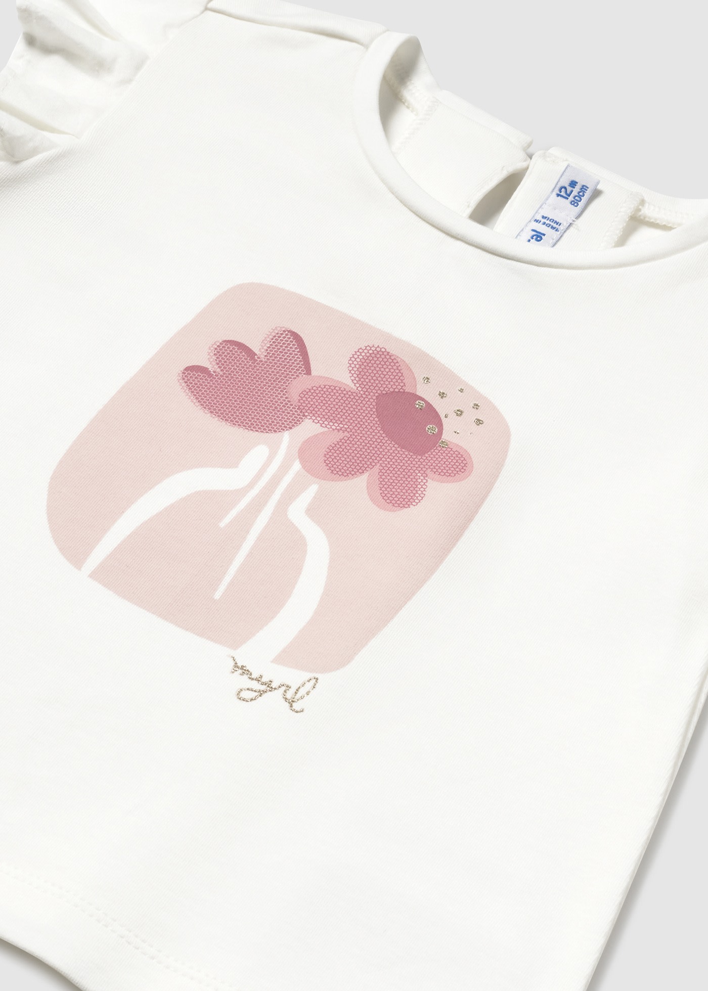 Tricou cu volane bebe