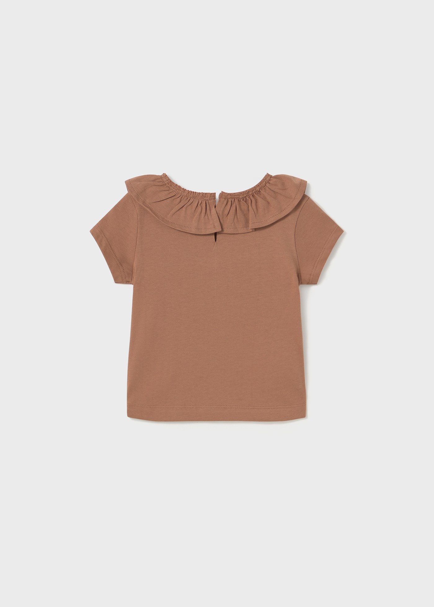 Camiseta cuello volante bebé