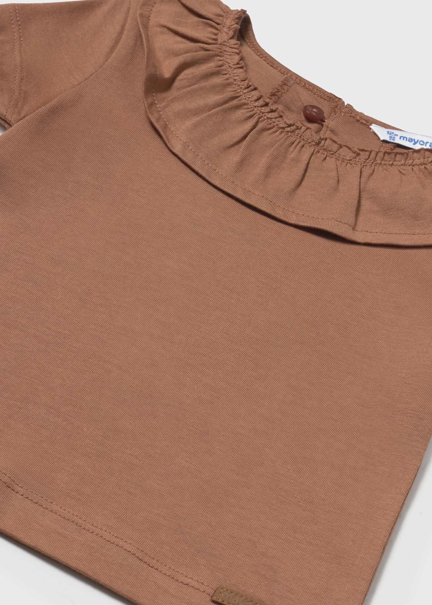 Tricou guler cu volane bebe