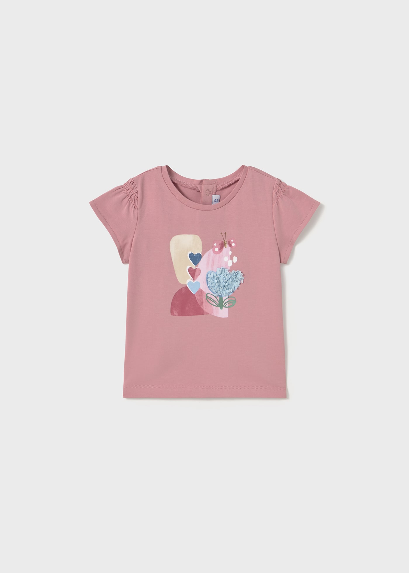 Baby embossed applique t-shirt