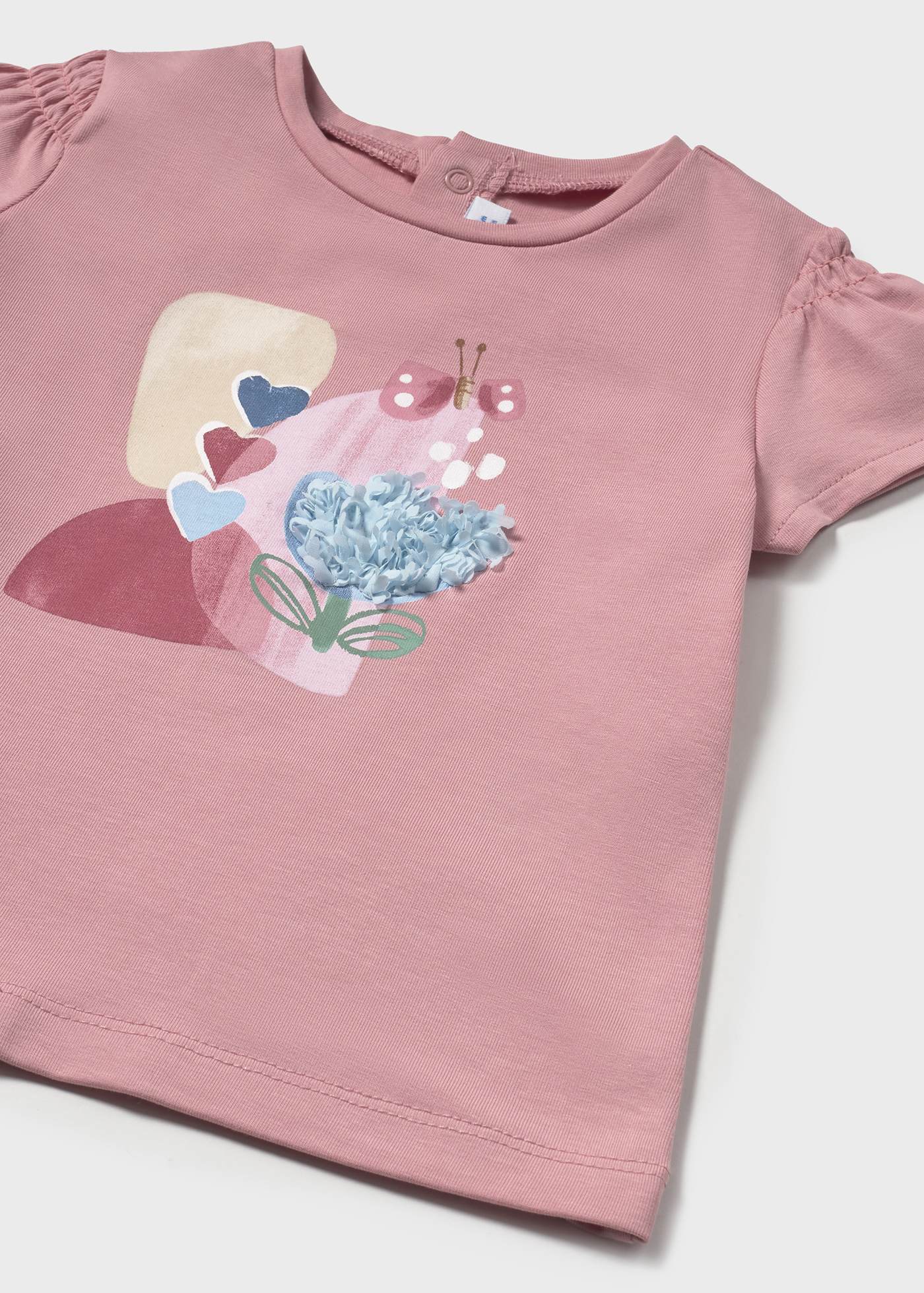 Baby embossed applique t-shirt