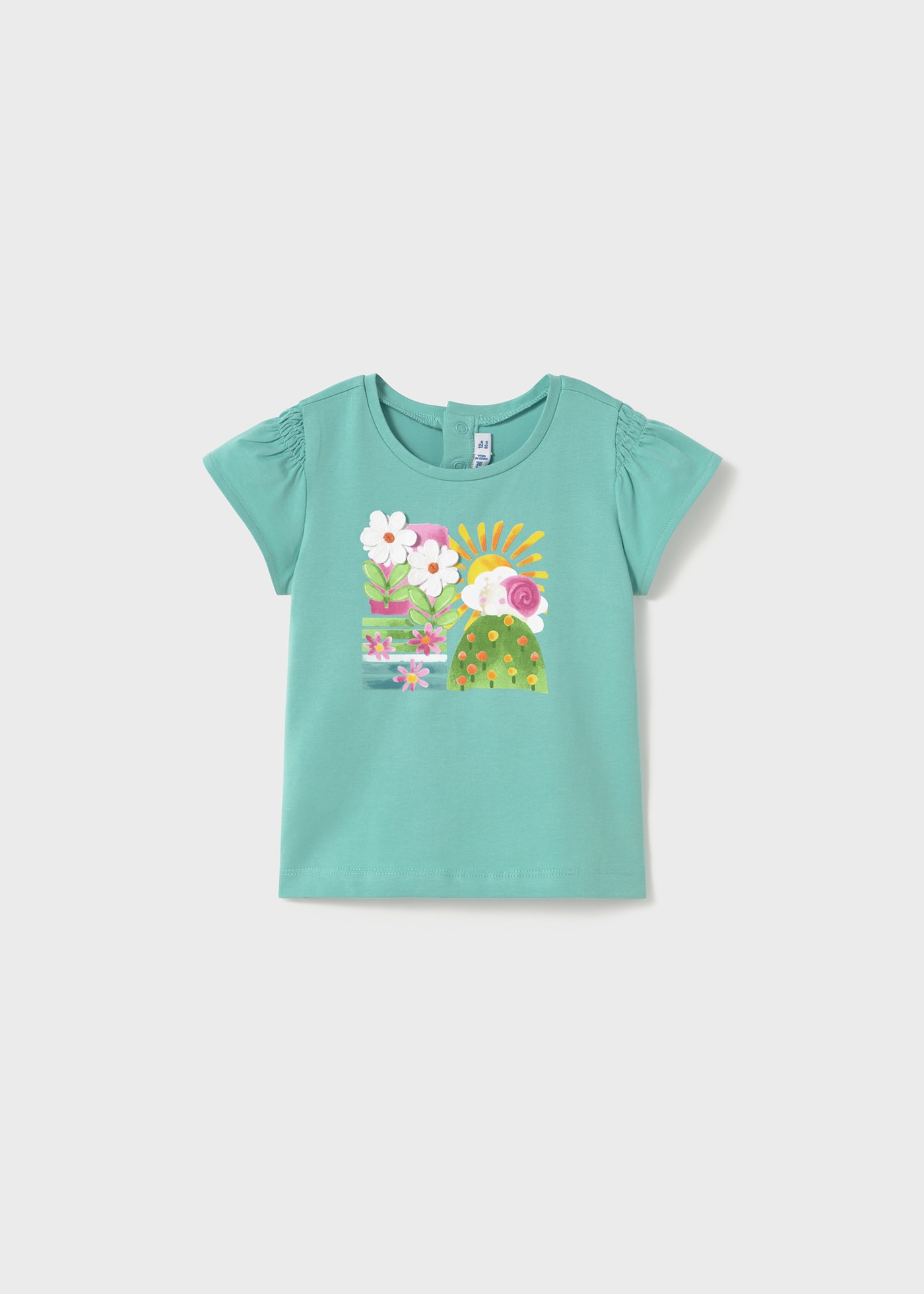 Baby embossed applique t-shirt