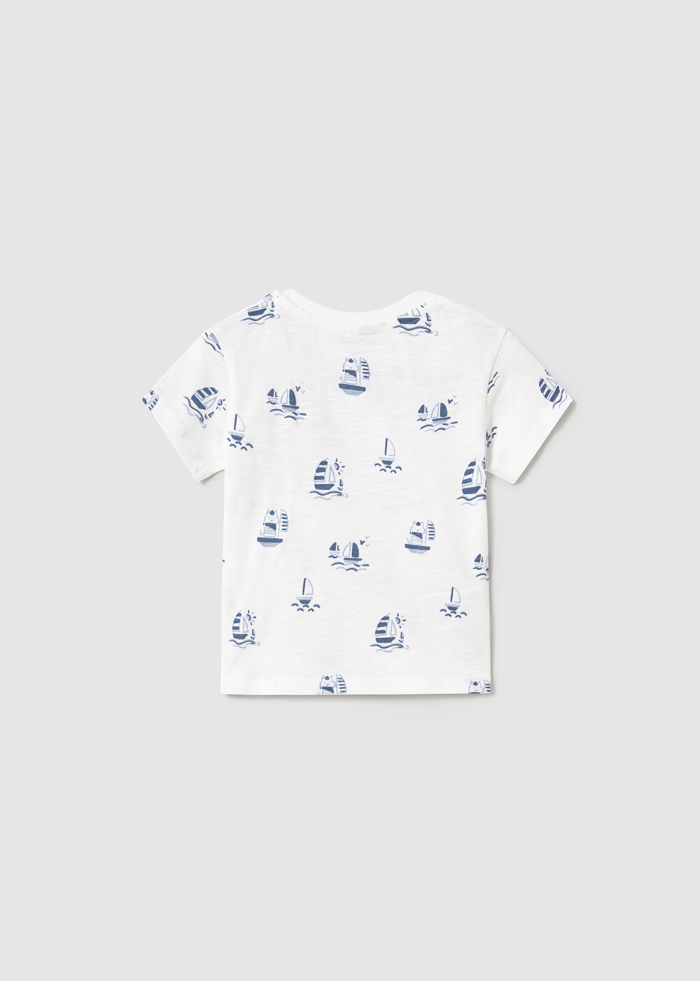 T-shirt estampada com bolso bebé