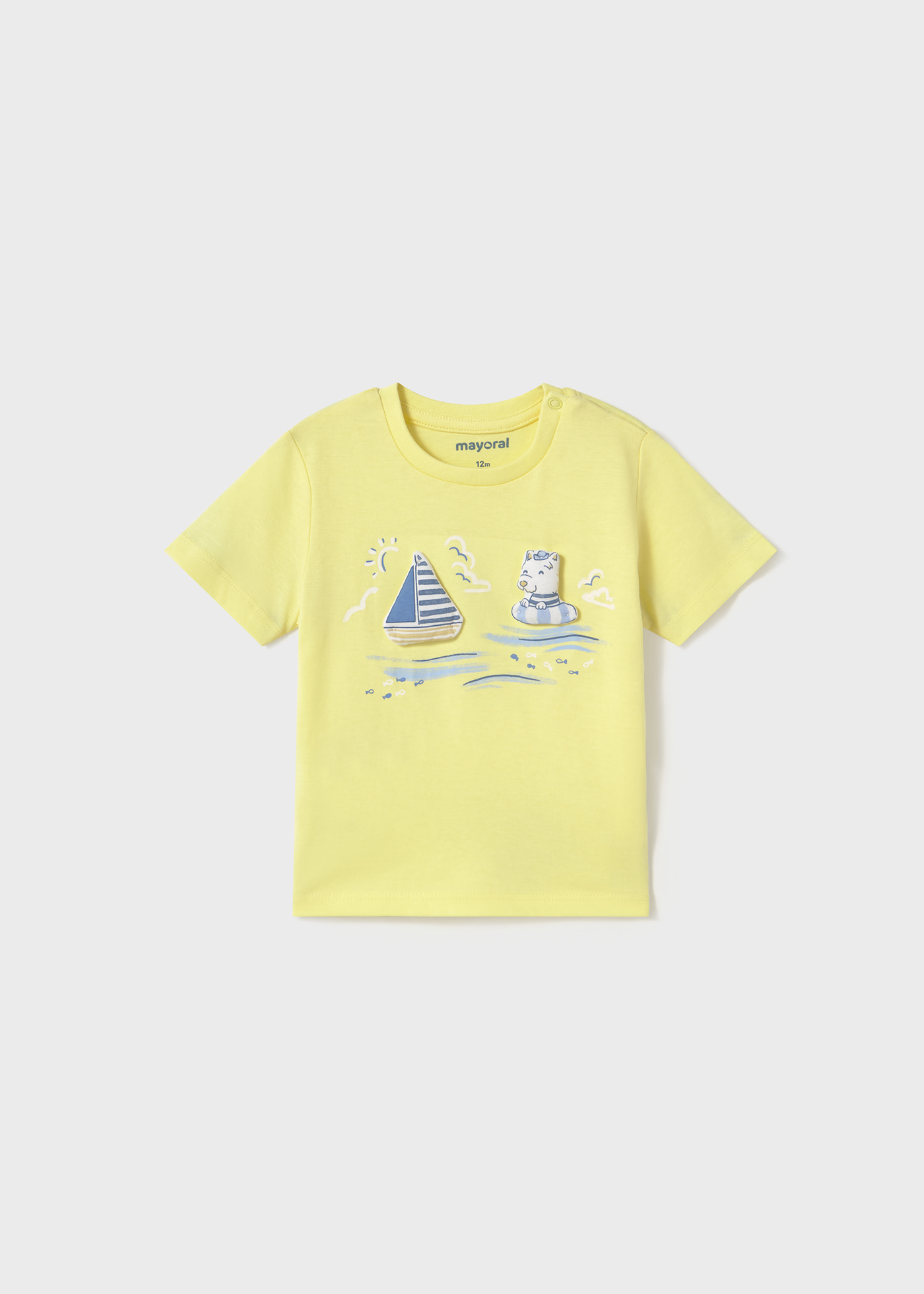 Tricou barca cu panze bebe