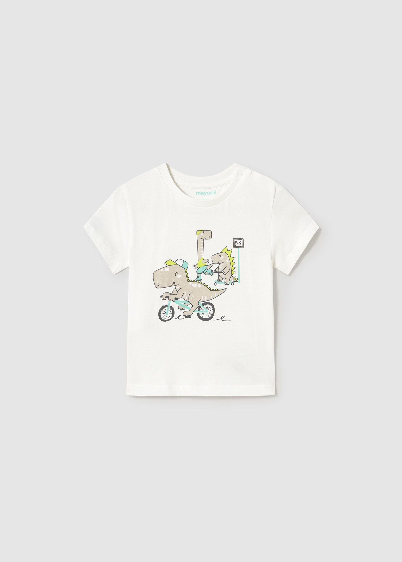 T-shirt dinossauro bebé