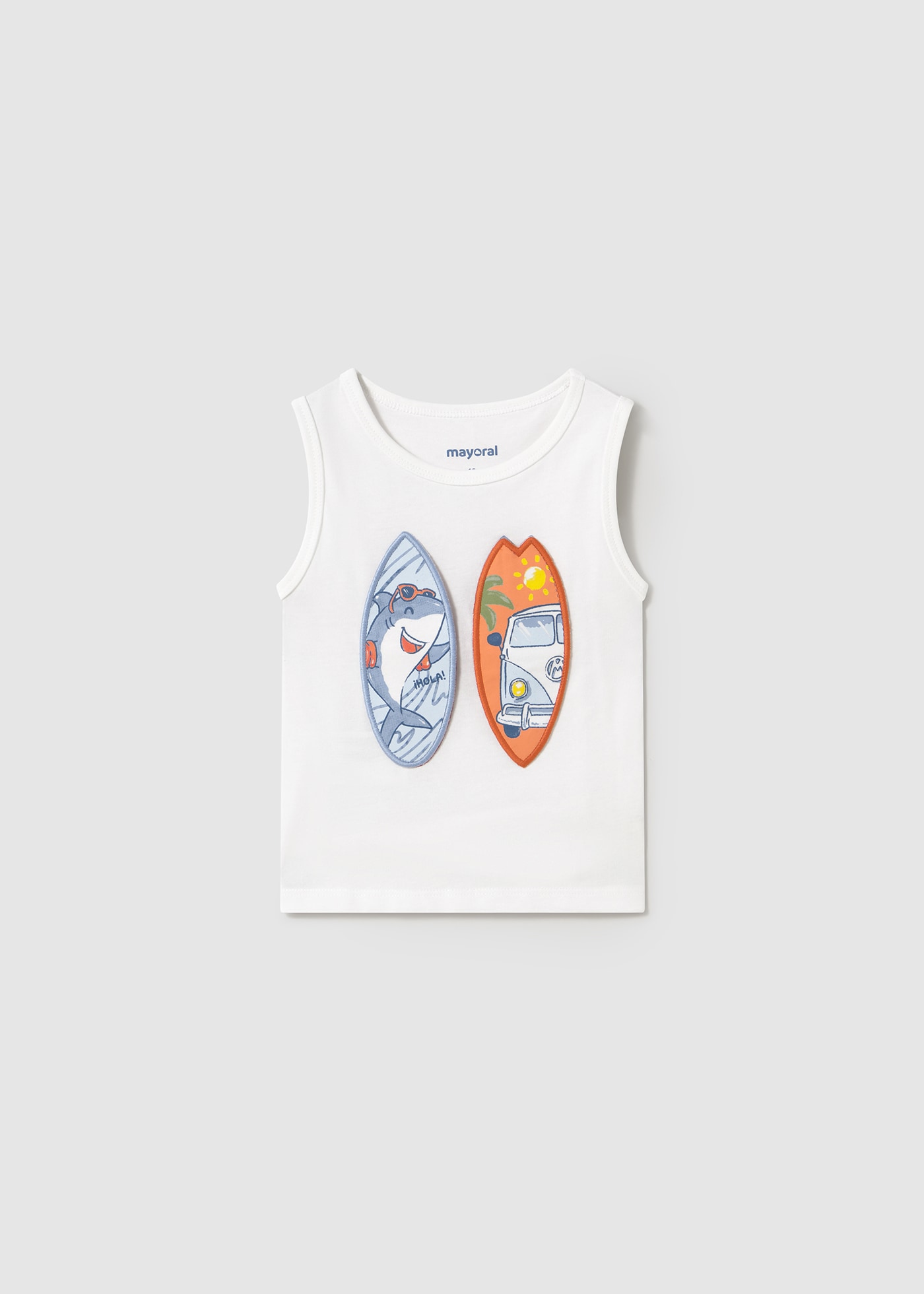 T-shirt sem mangas interativa bebé