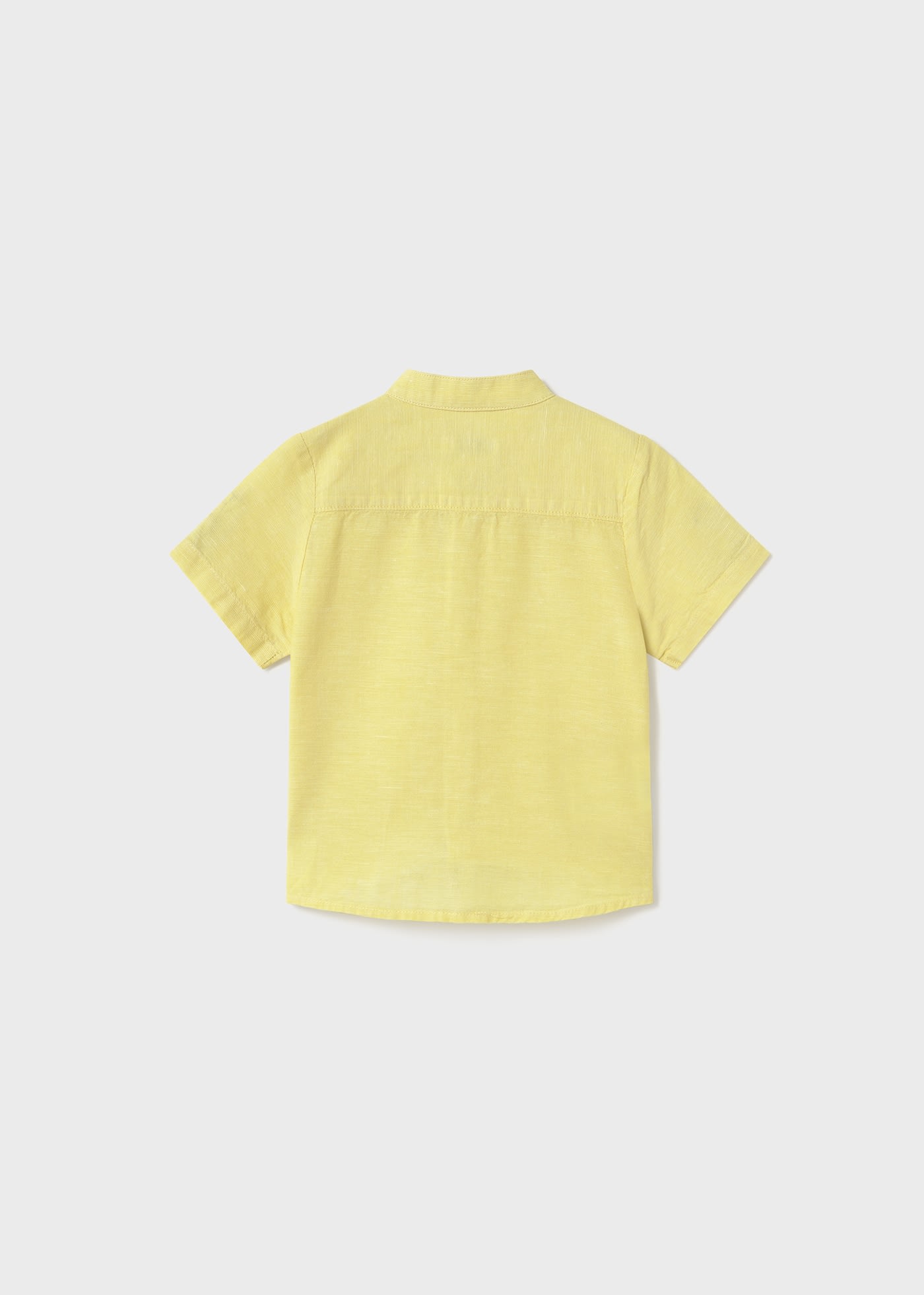 Baby mao collar linen shirt