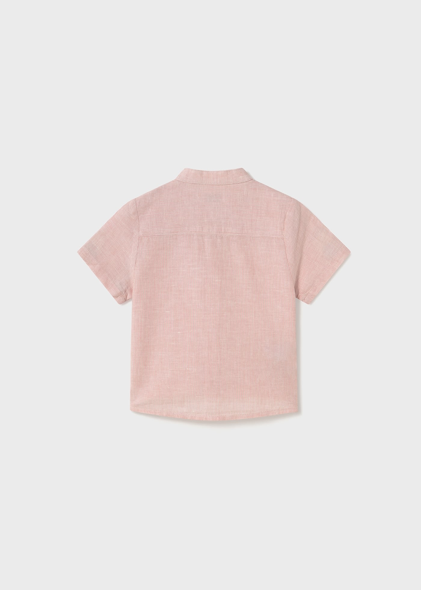 Baby Linen Shirt Mandarin Collar