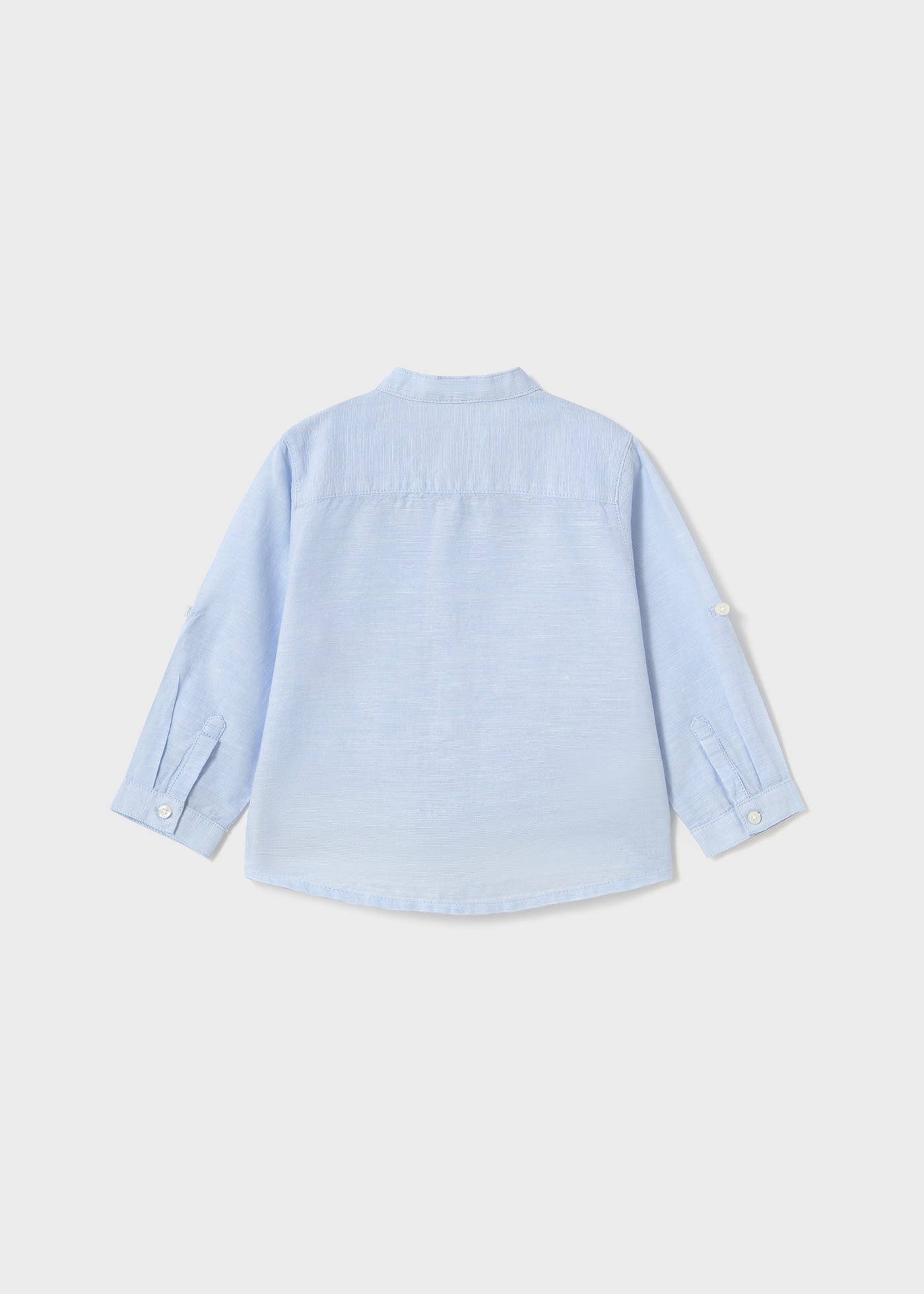 Baby Long-Sleeve Shirt Mandarin Collar