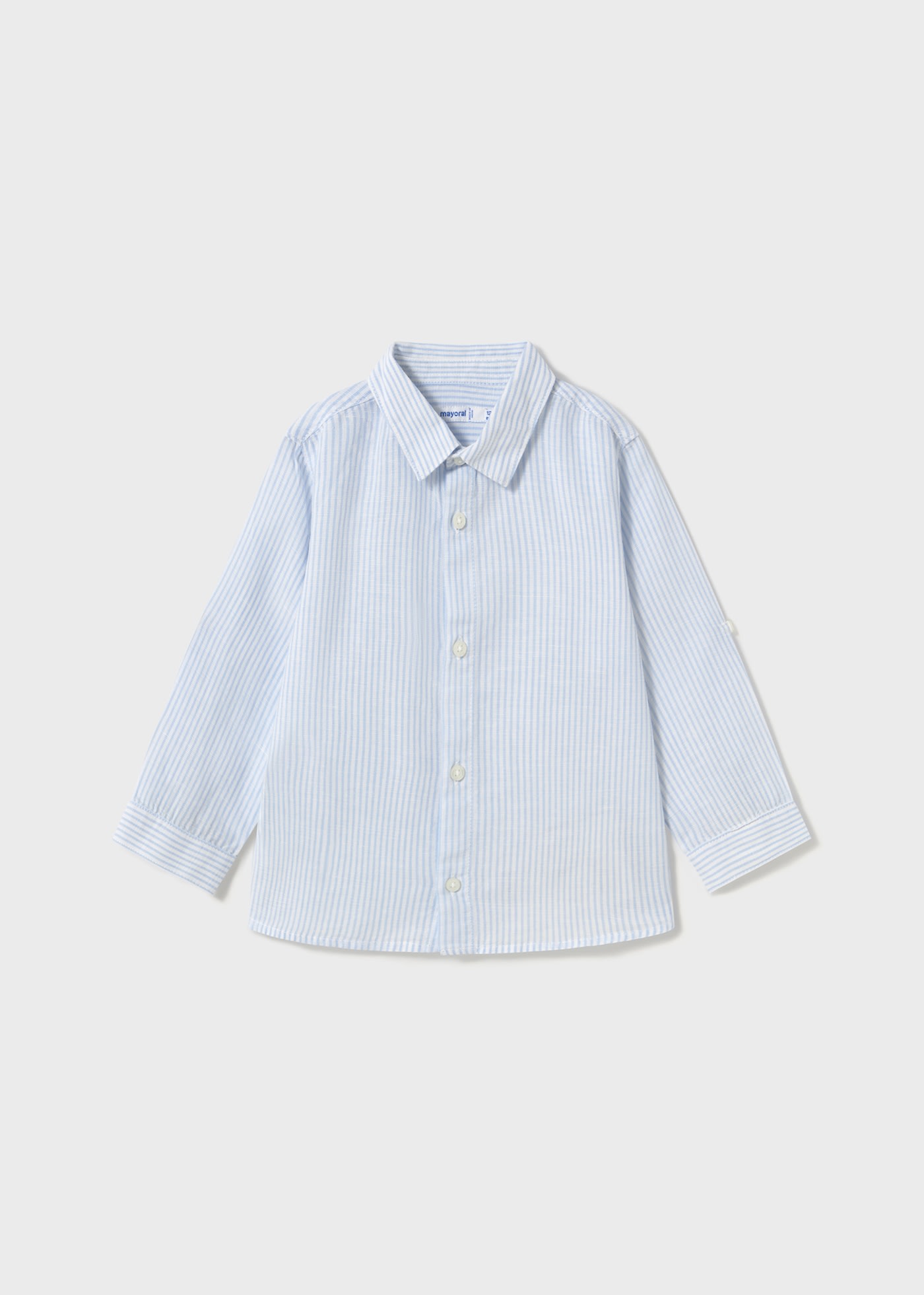 Camisa manga comprida com linho bebé