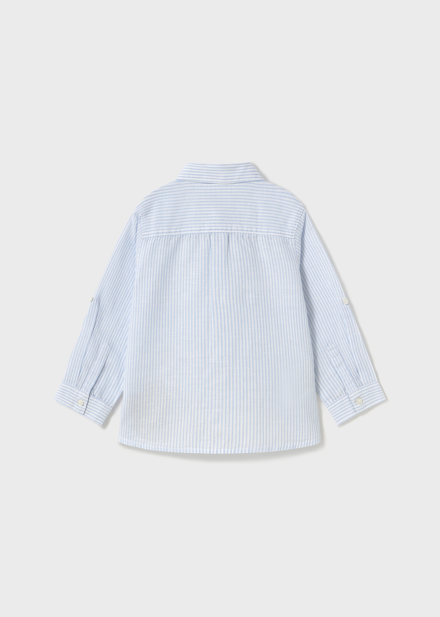 Camisa manga comprida com linho bebé