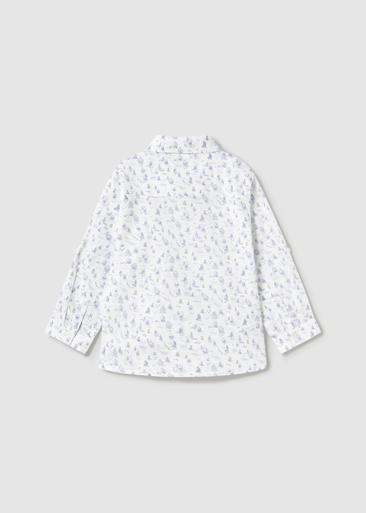 Camicia manica lunga stampata neonato