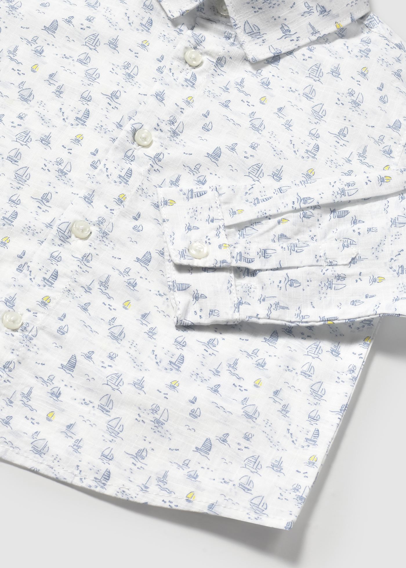 Camicia manica lunga stampata neonato