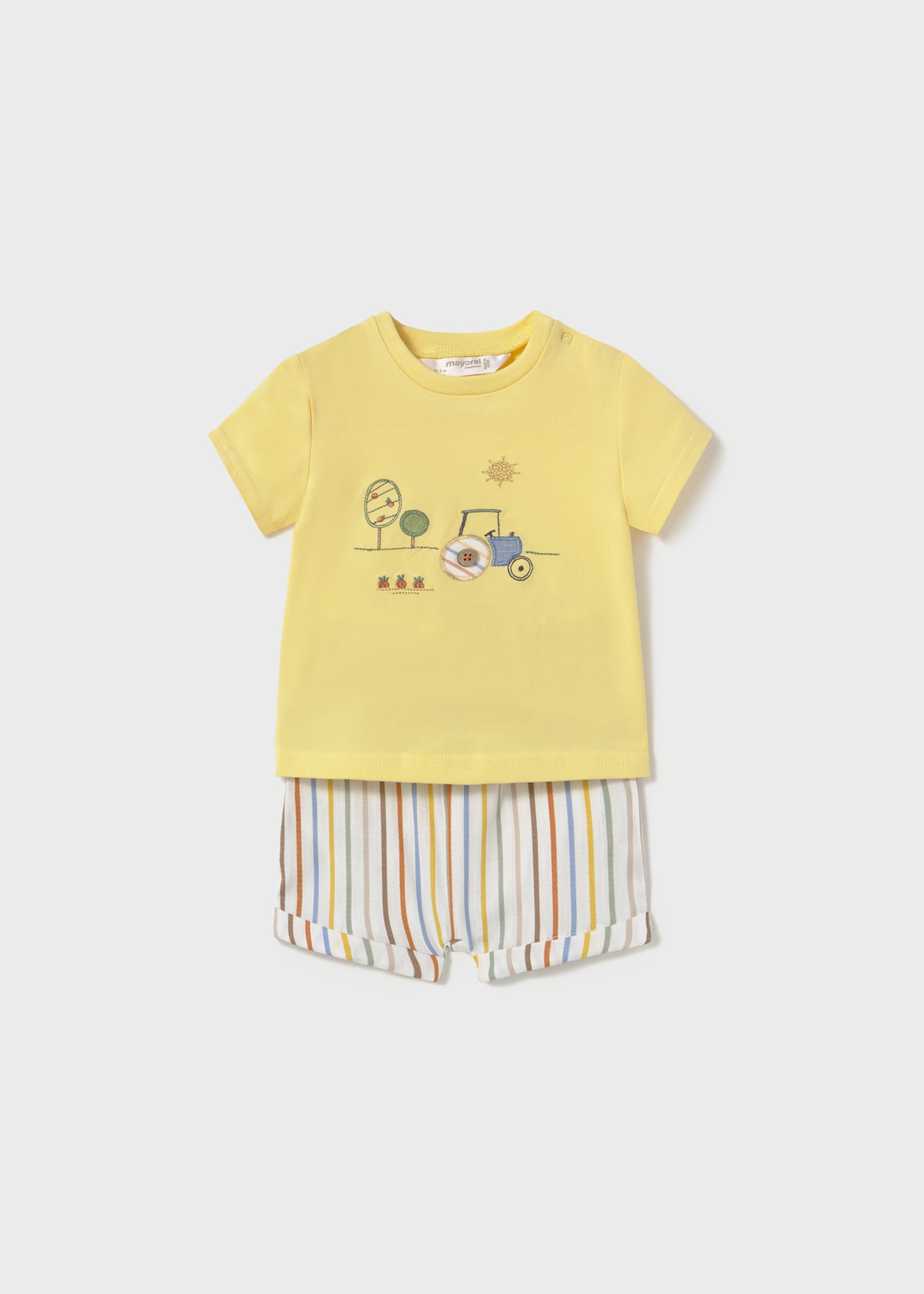Set pantaloni scurti si tricou nou-nascut