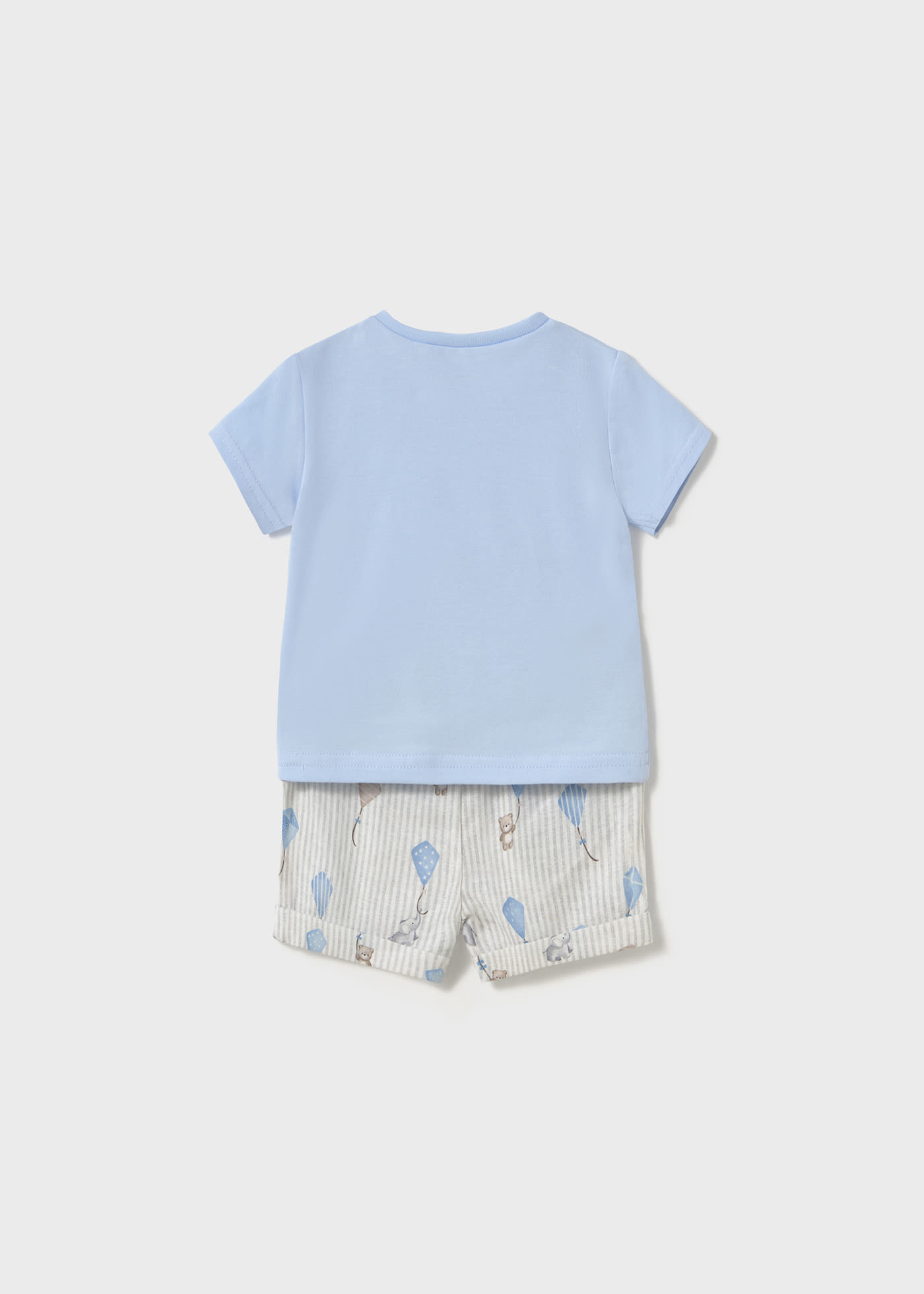 Newborn boy printed shorts and t-shirt set