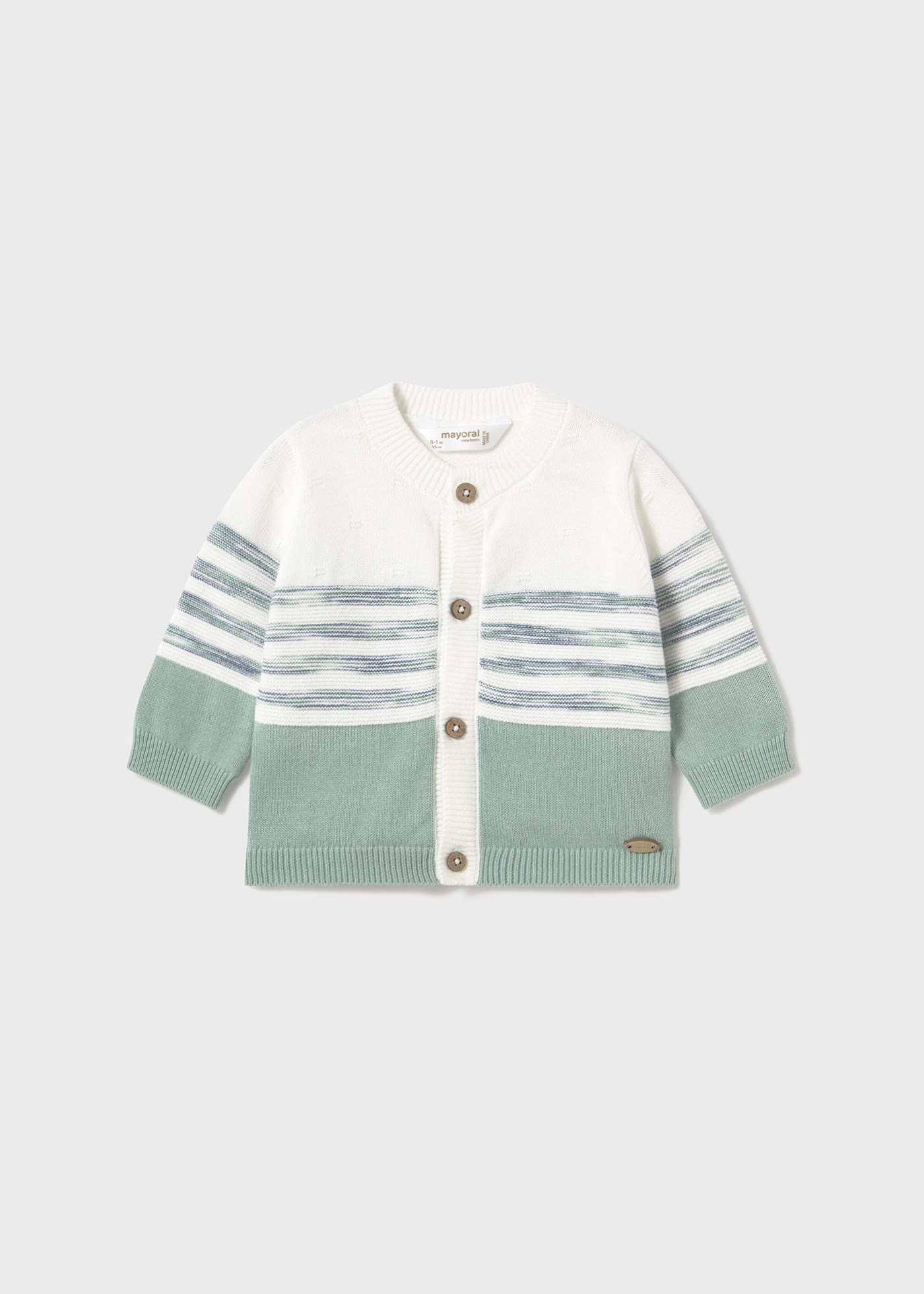 Completo 3 pezzi tricot con cardigan neonato