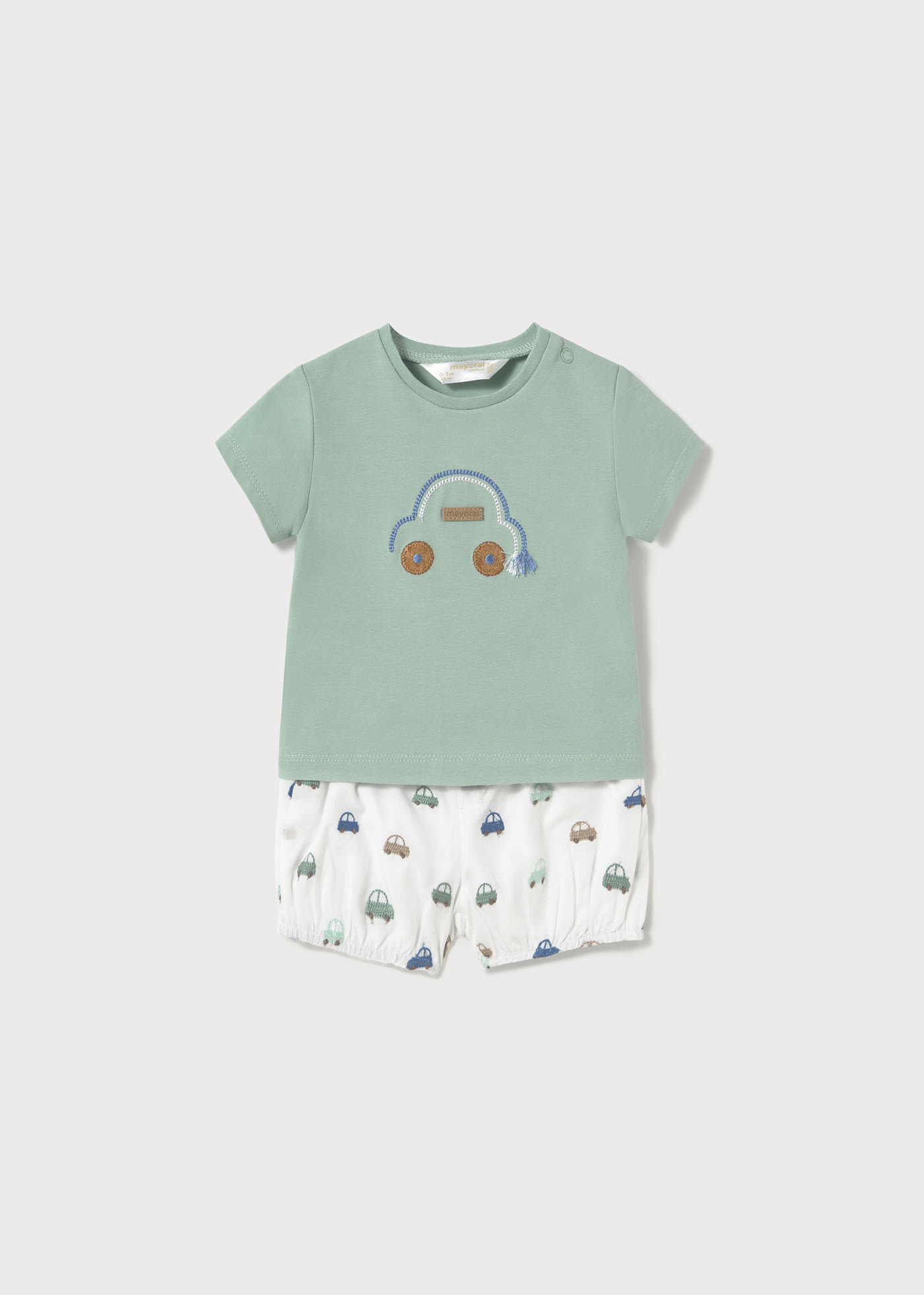 Completo pantaloncino e maglietta neonato