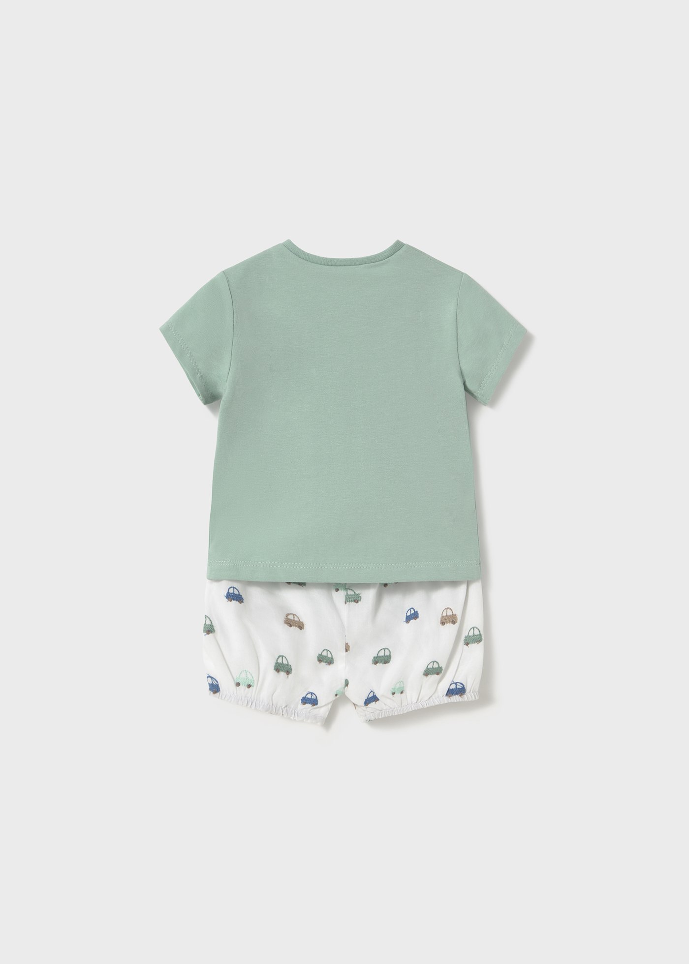 Completo pantaloncino e maglietta neonato