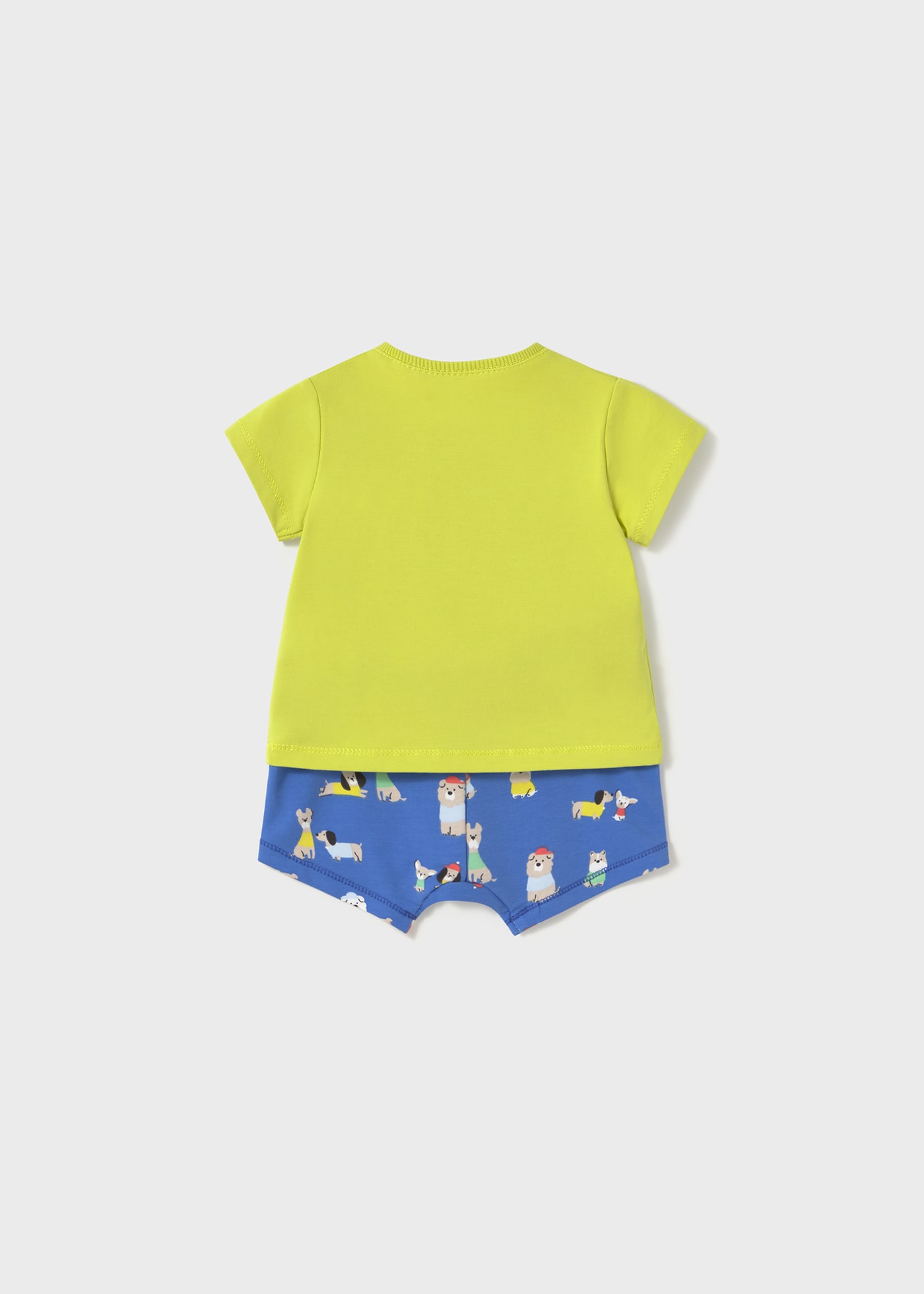 Conjunto short y playera animales recién nacido