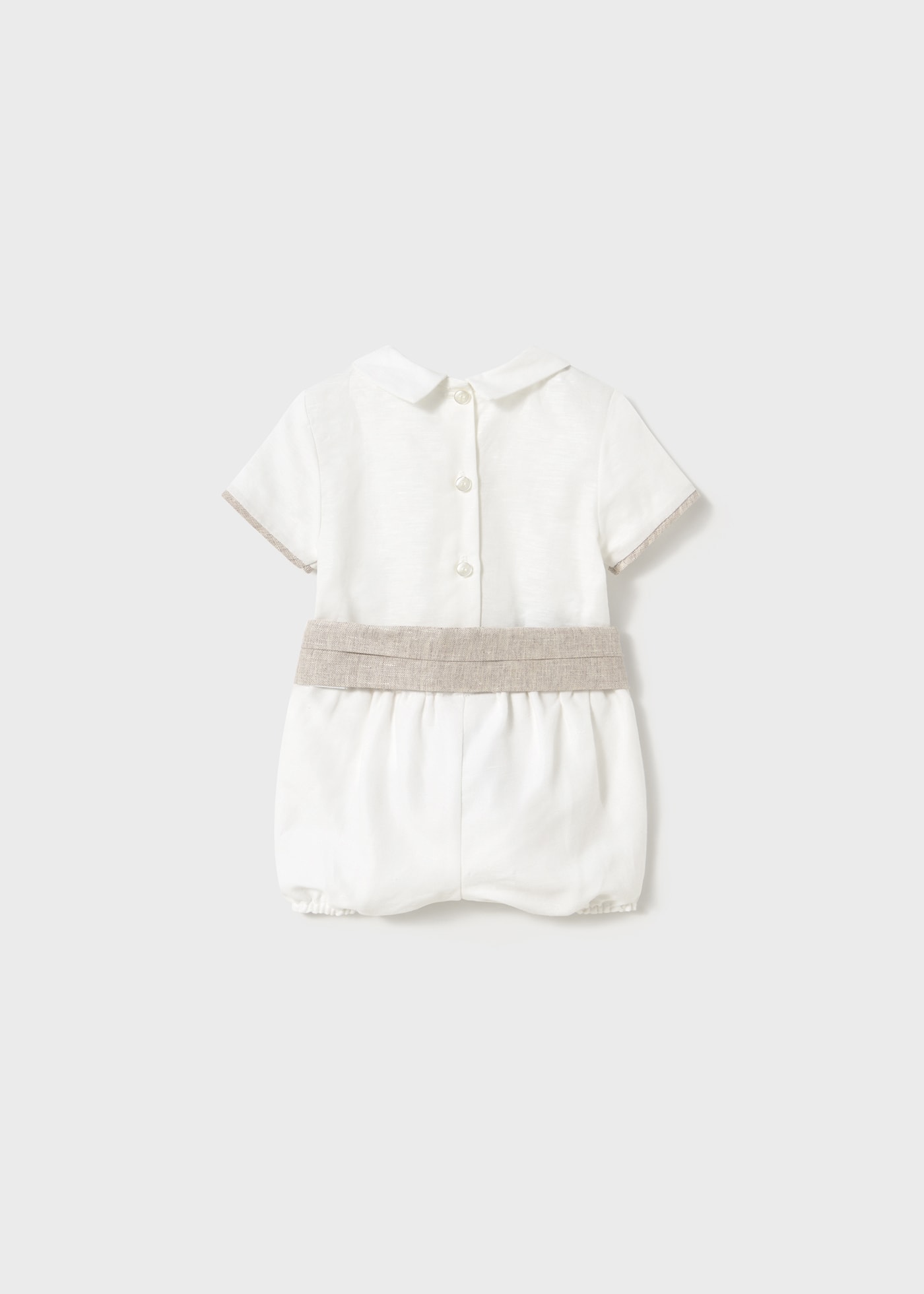 Ensemble cérémonie short et chemise nouveau-né