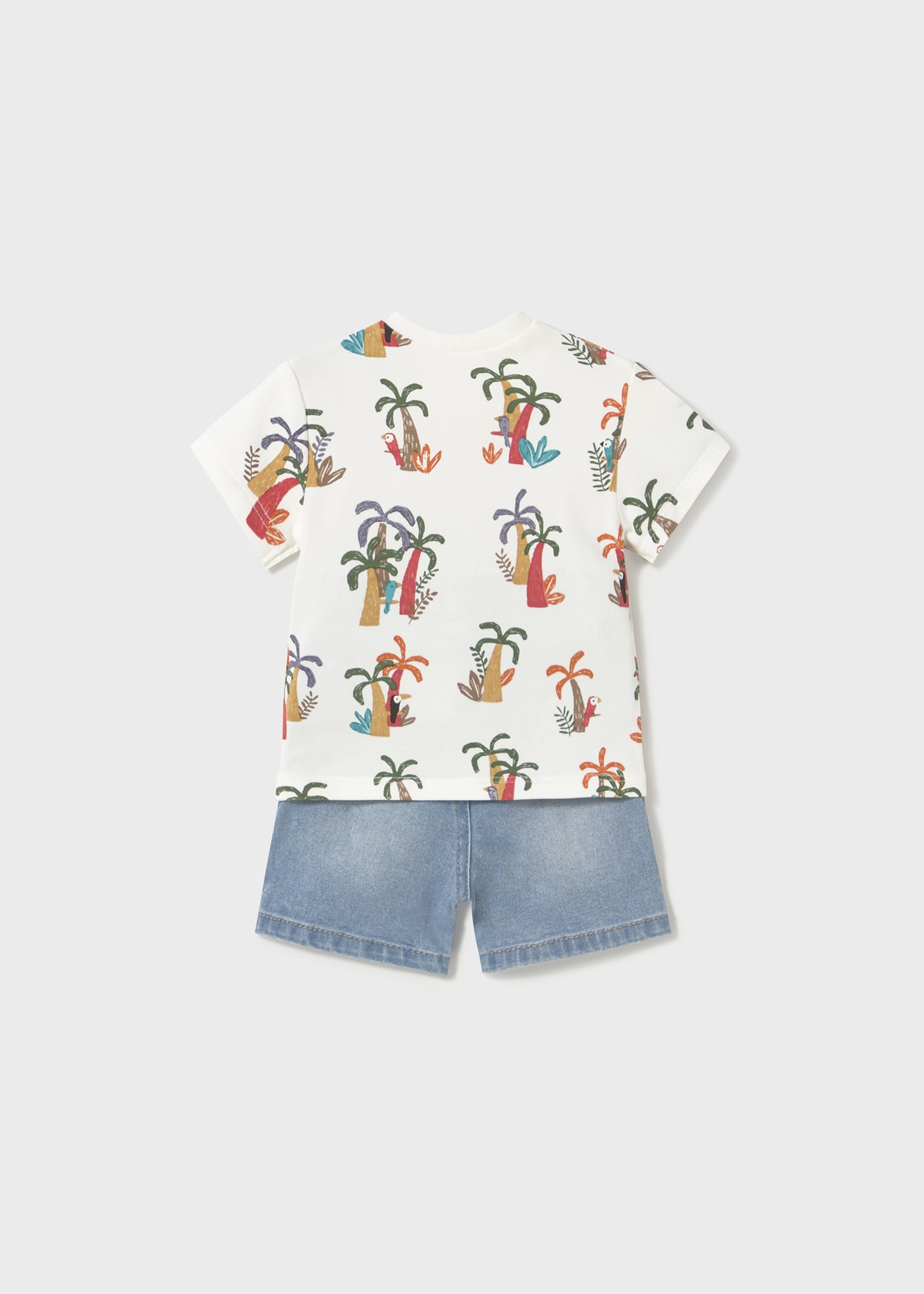 Conjunto pantalón corto y camiseta recién nacido