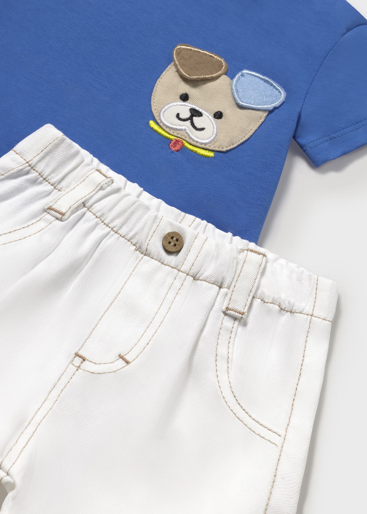 Set pantaloni scurti si tricou nou-nascut