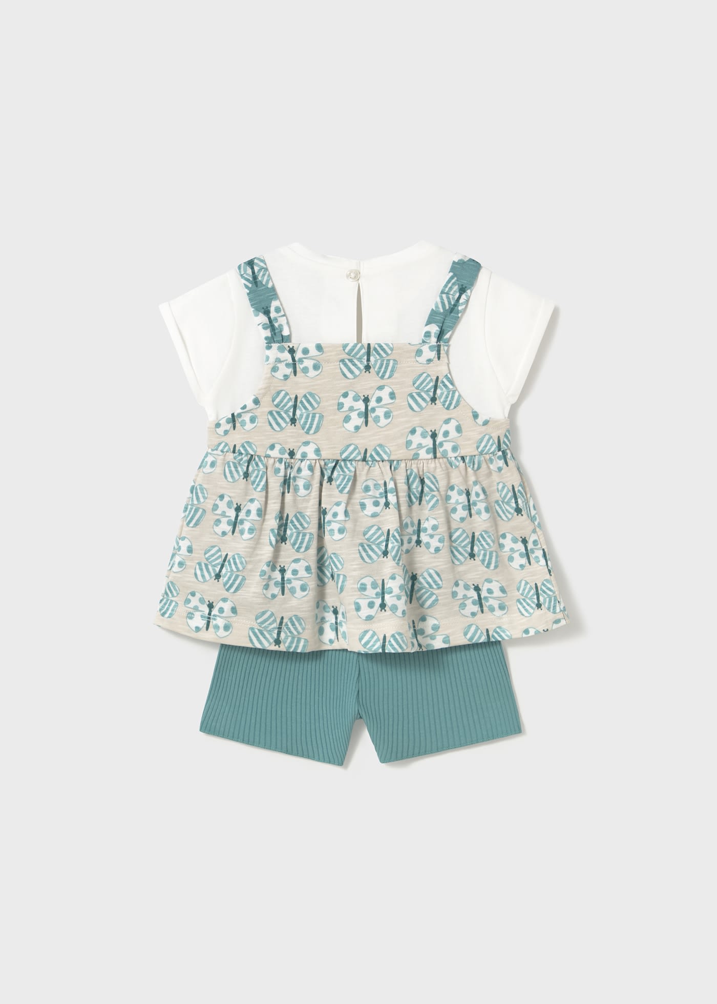 Set pantaloni scurti si tricou bebe