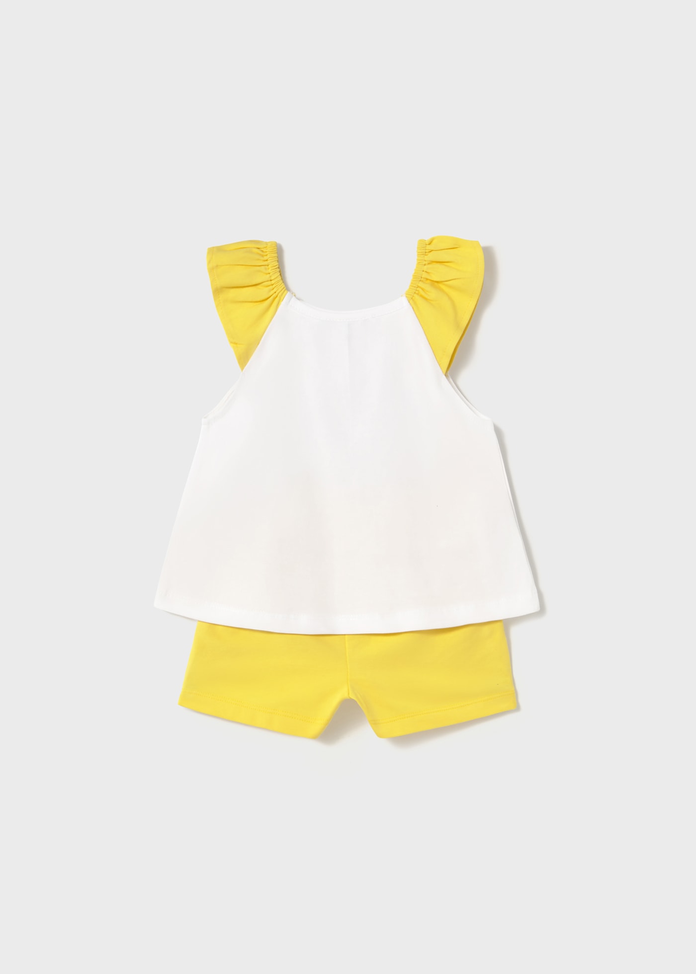 Ensemble short et t-shirt avec sérigraphie bébé