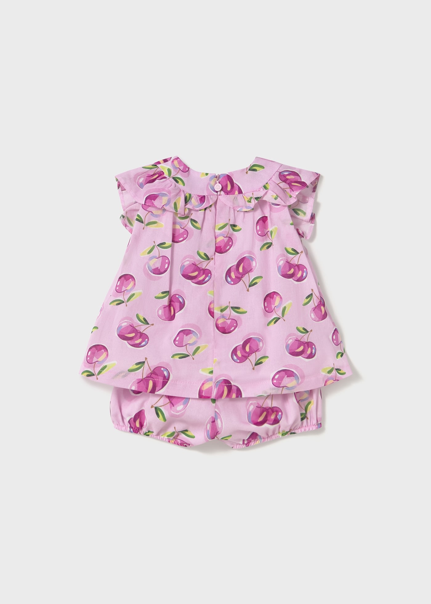 Ensemble pantalon bouffant et blouse à fruits bébé