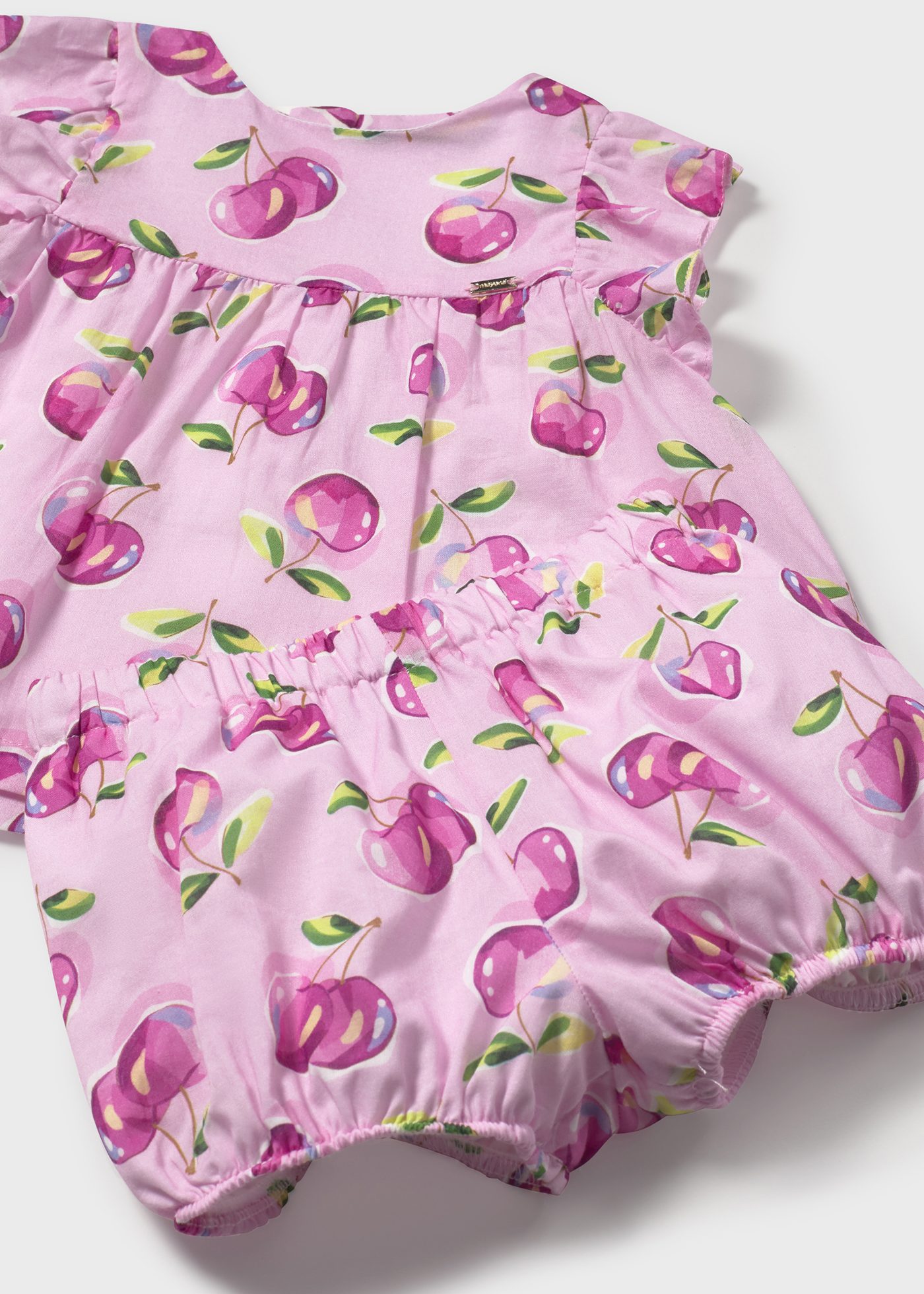 Baby fruit print bloomer shorts and blouse set