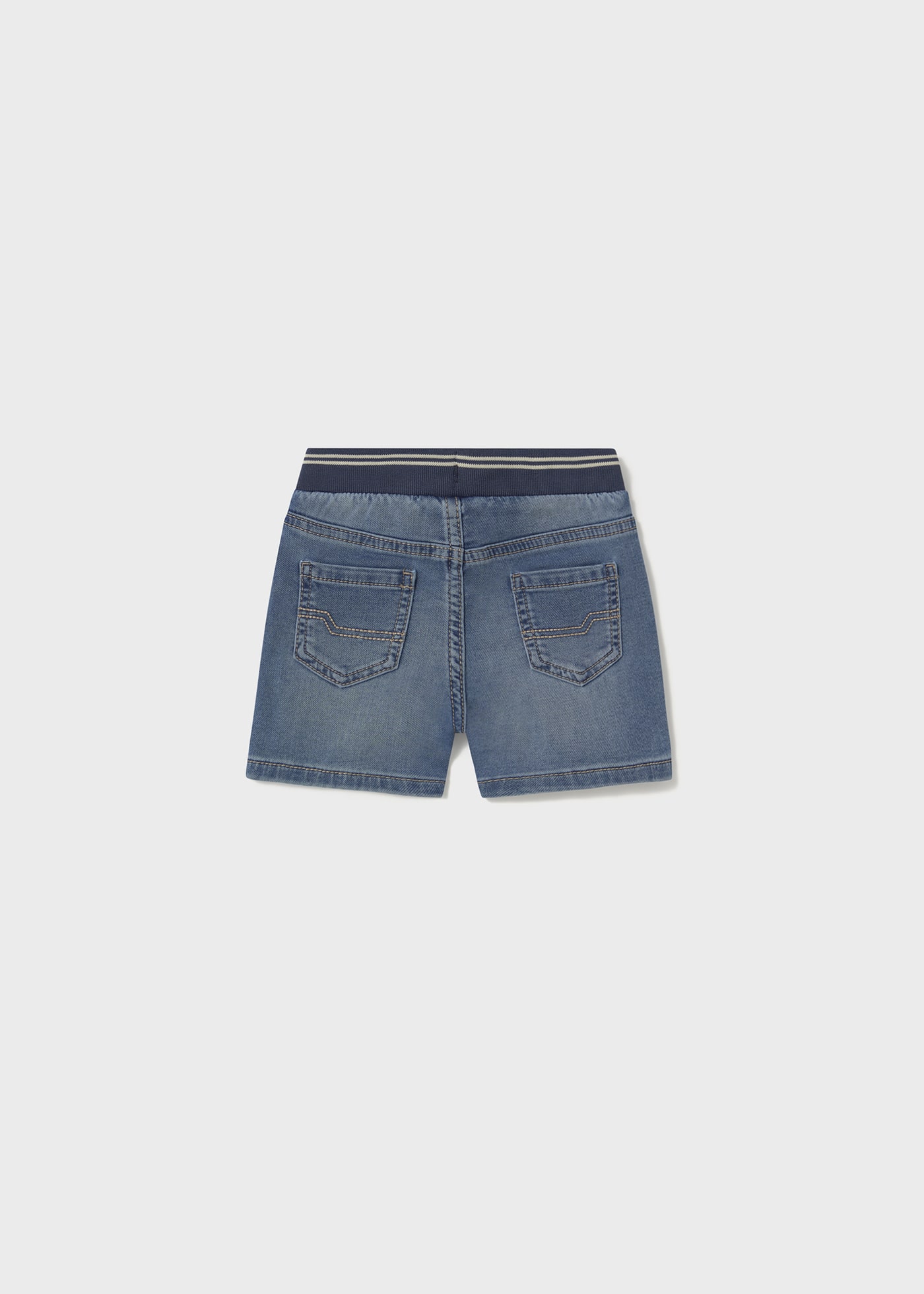 Baby denim shorts with elasticated waistband