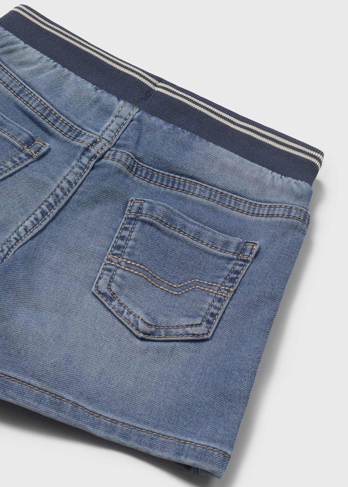 Baby Denim Shorts with Elastic Waistband