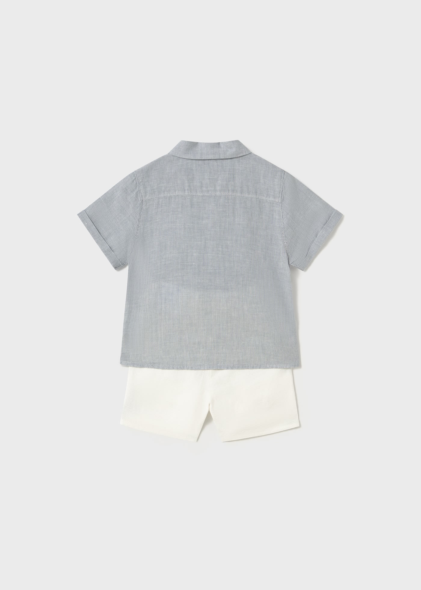 Set bermude si camasa eleganta bebe