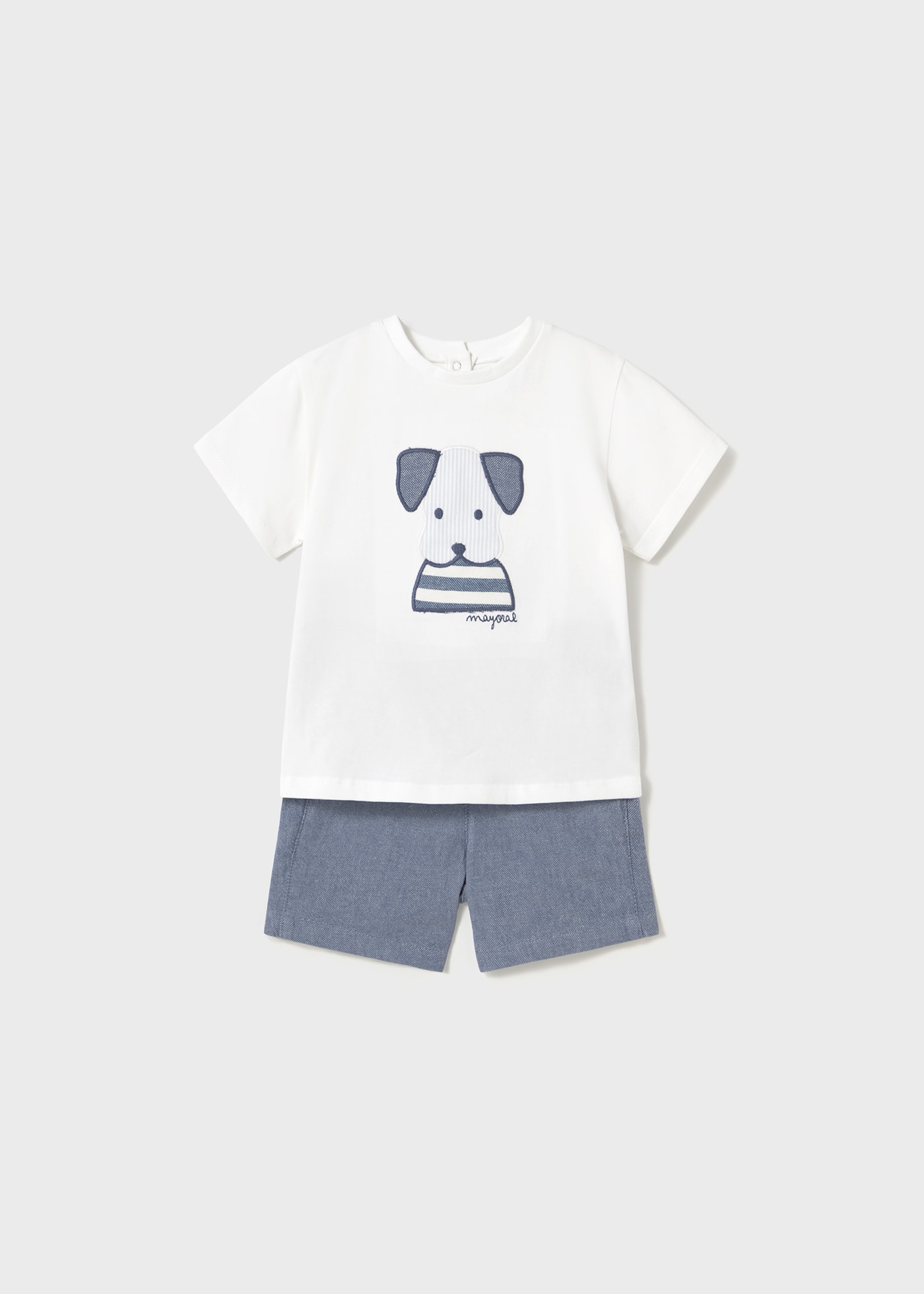 Ensemble bermuda et t-shirt chien bébé