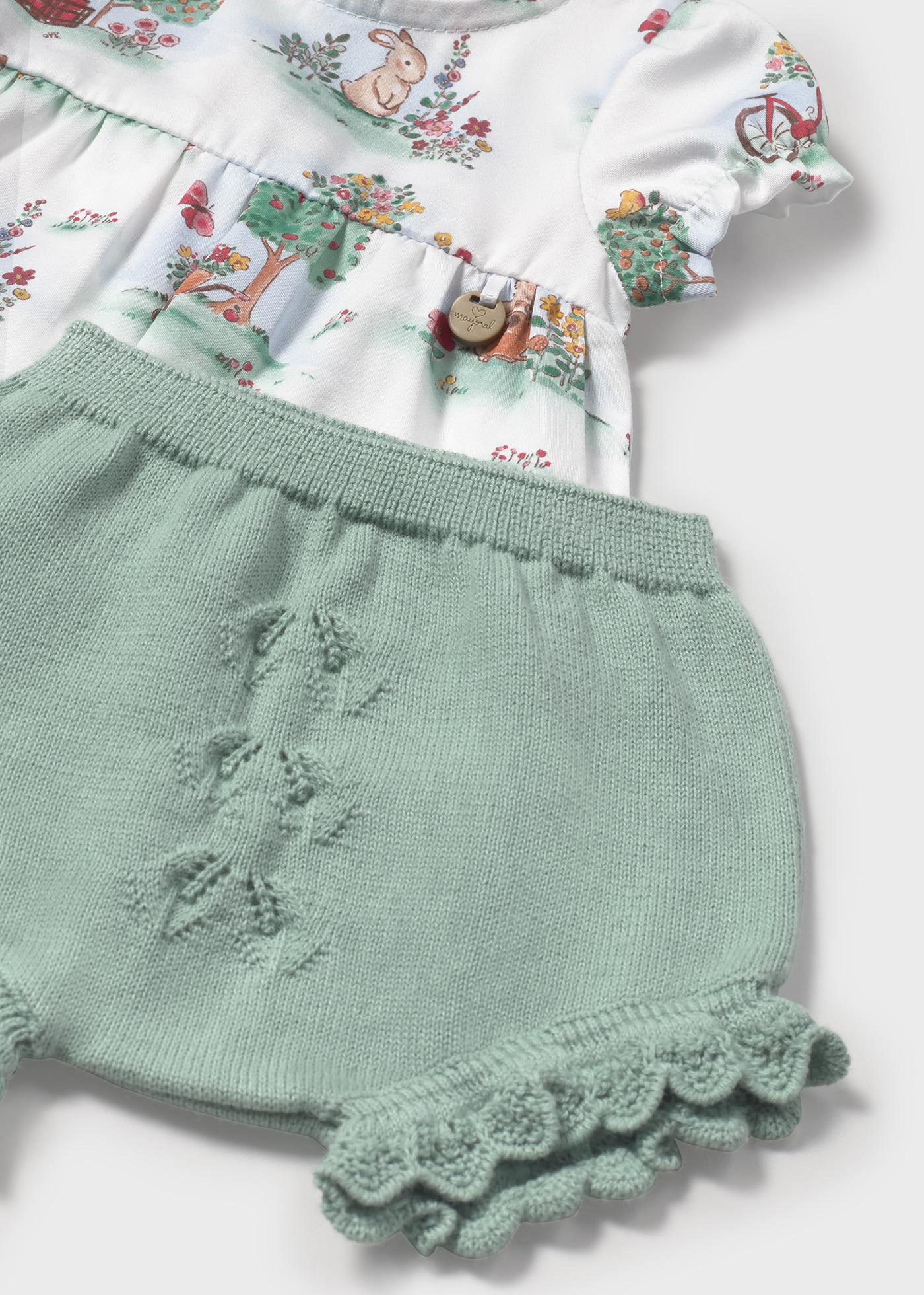 Newborn Knit Bloomers and T-Shirt Set